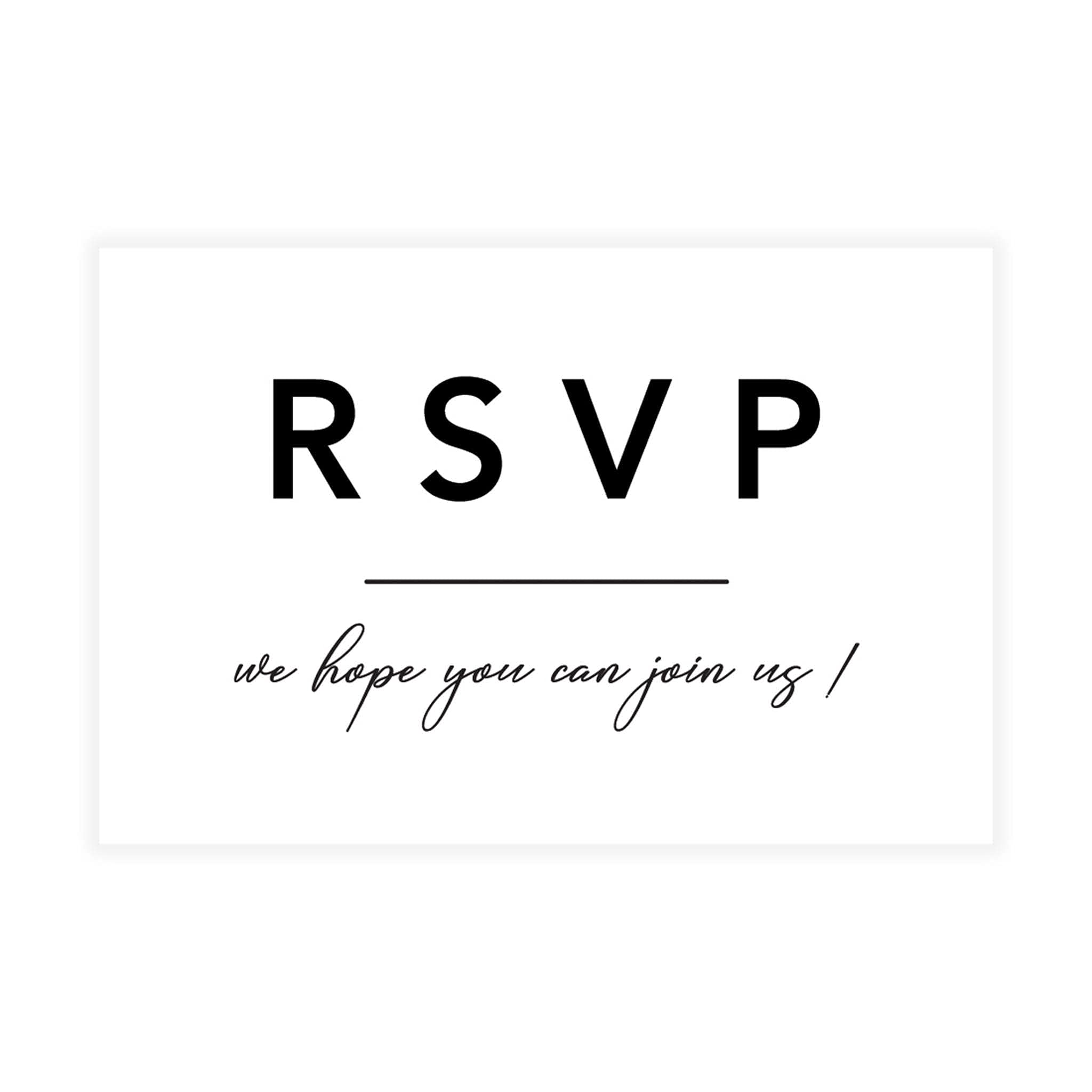Personalized RSVP Postcards 56-Pack - Custom Wedding Invitation Reply Cards with Date & Return Address - 4x6 Inch Premium Cardstock - Perfect for Bridal Showers, Baby Showers & Birthday Events - Elegant Modern Design for Special Occasions
