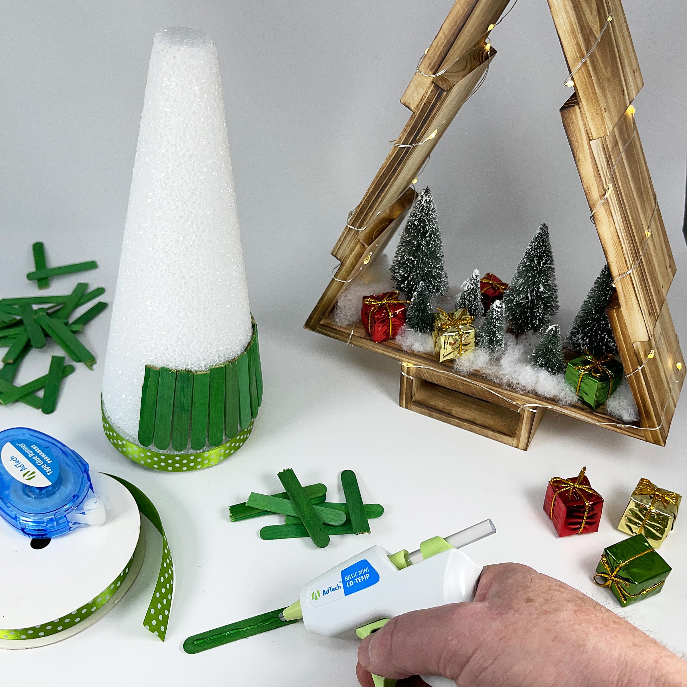 Low Temperature Mini Glue Gun Kit with 10 Glue Sticks - Perfect for DIY Crafts, Home Repairs, and Small Projects