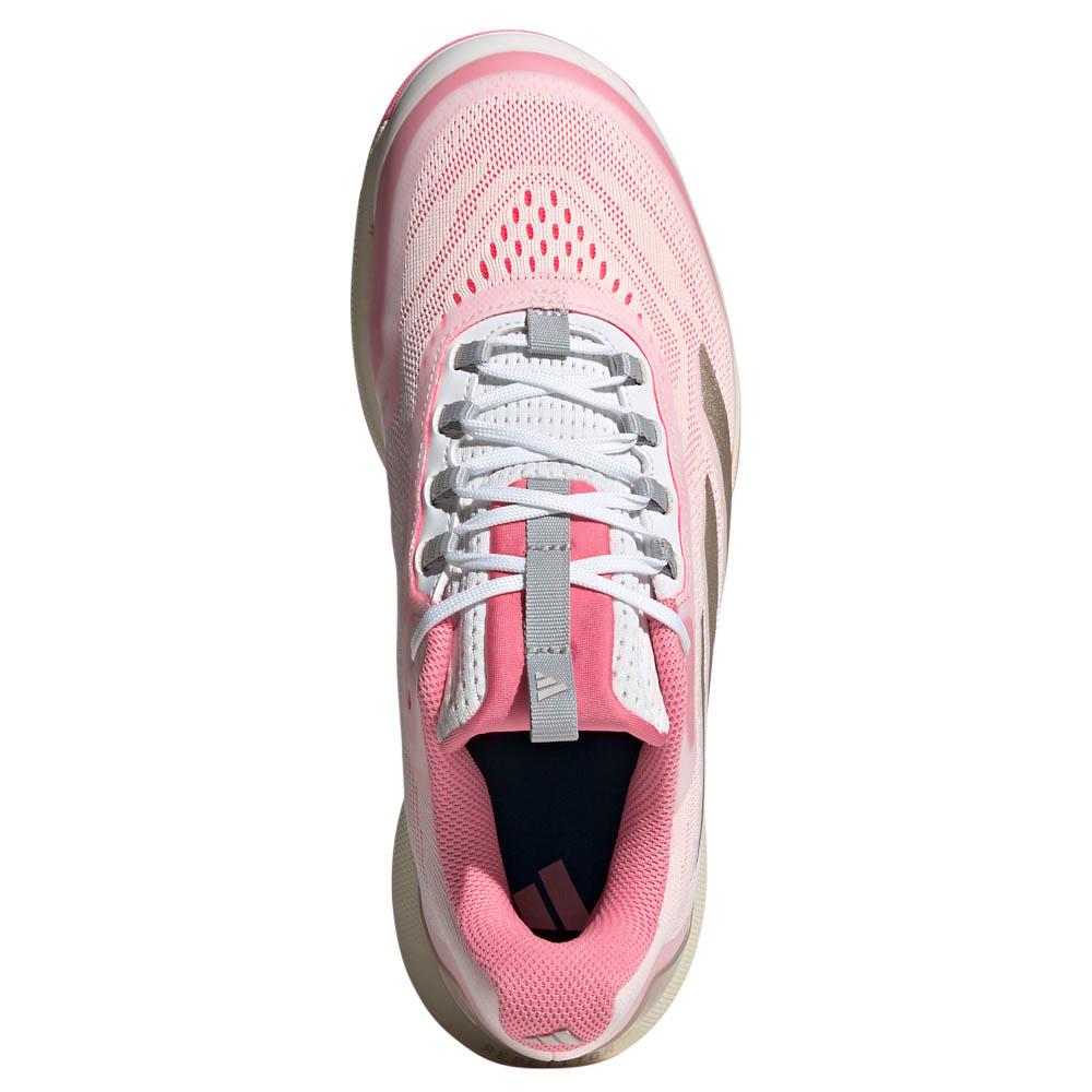 Adidas Women's Avacourt 2 EM Tennis Shoes - Cloud White/Lucid Pink | Lightweight Comfort for Casual Wear & Court Sports