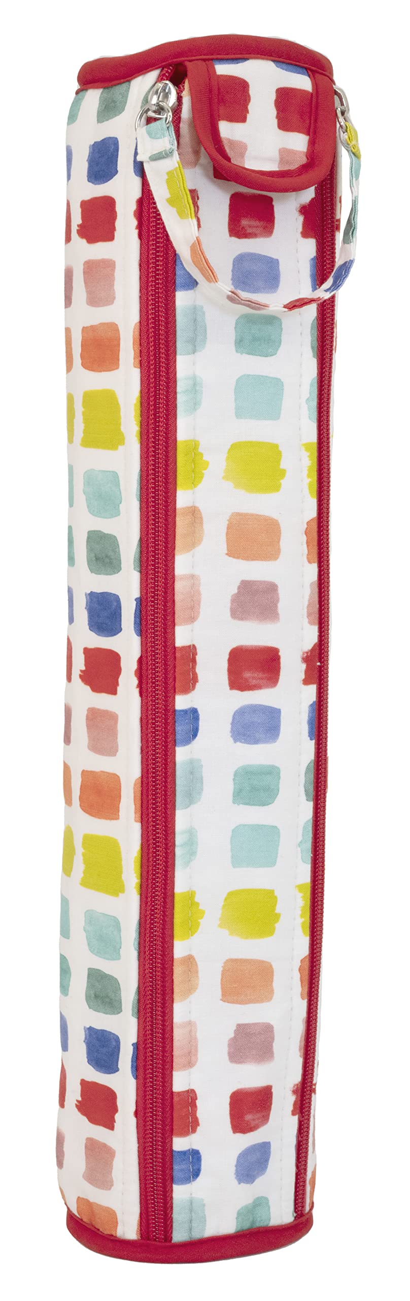 Prym Rainbow Speckled Knitting Needle Case - Durable Storage for Crochet & Craft Supplies - Perfect for Travel & Organizing Knitting Tools