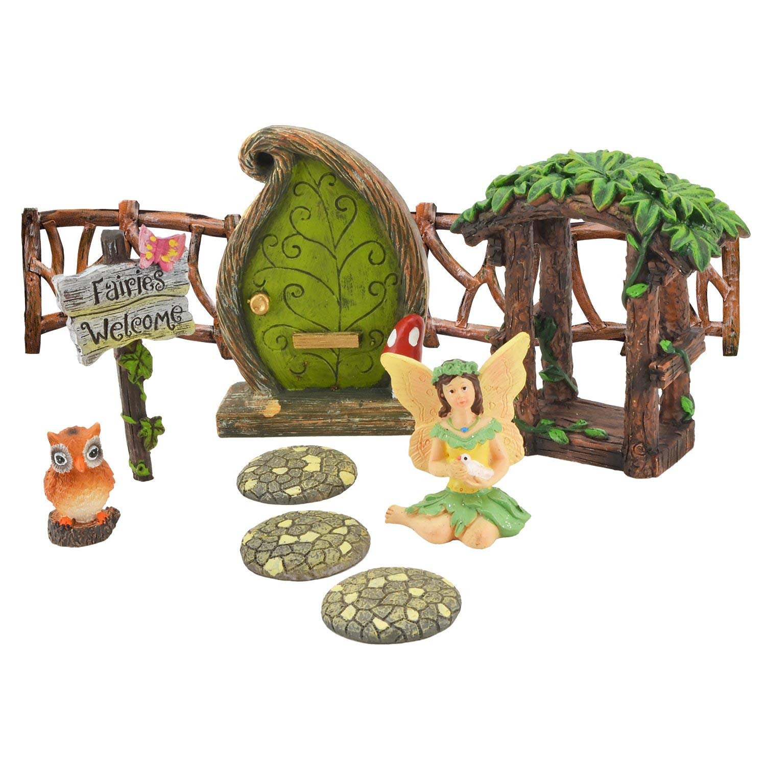 Charming Forest Fairy Garden Kit for Outdoor Decor & Gifts