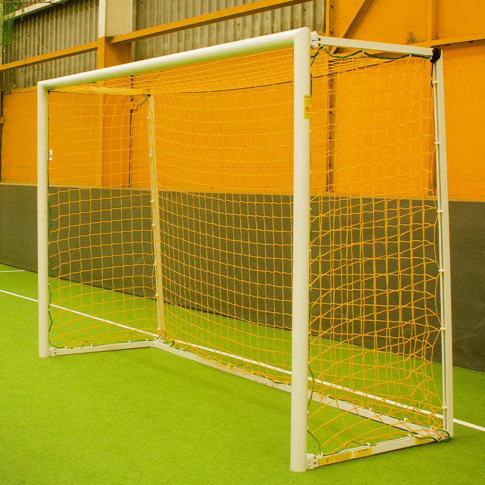 3m x 2m Folding Futsal Soccer Goal - Portable Football Net for Backyard Training & World Cup Practice - Perfect for Kids, Adults & Professional Players