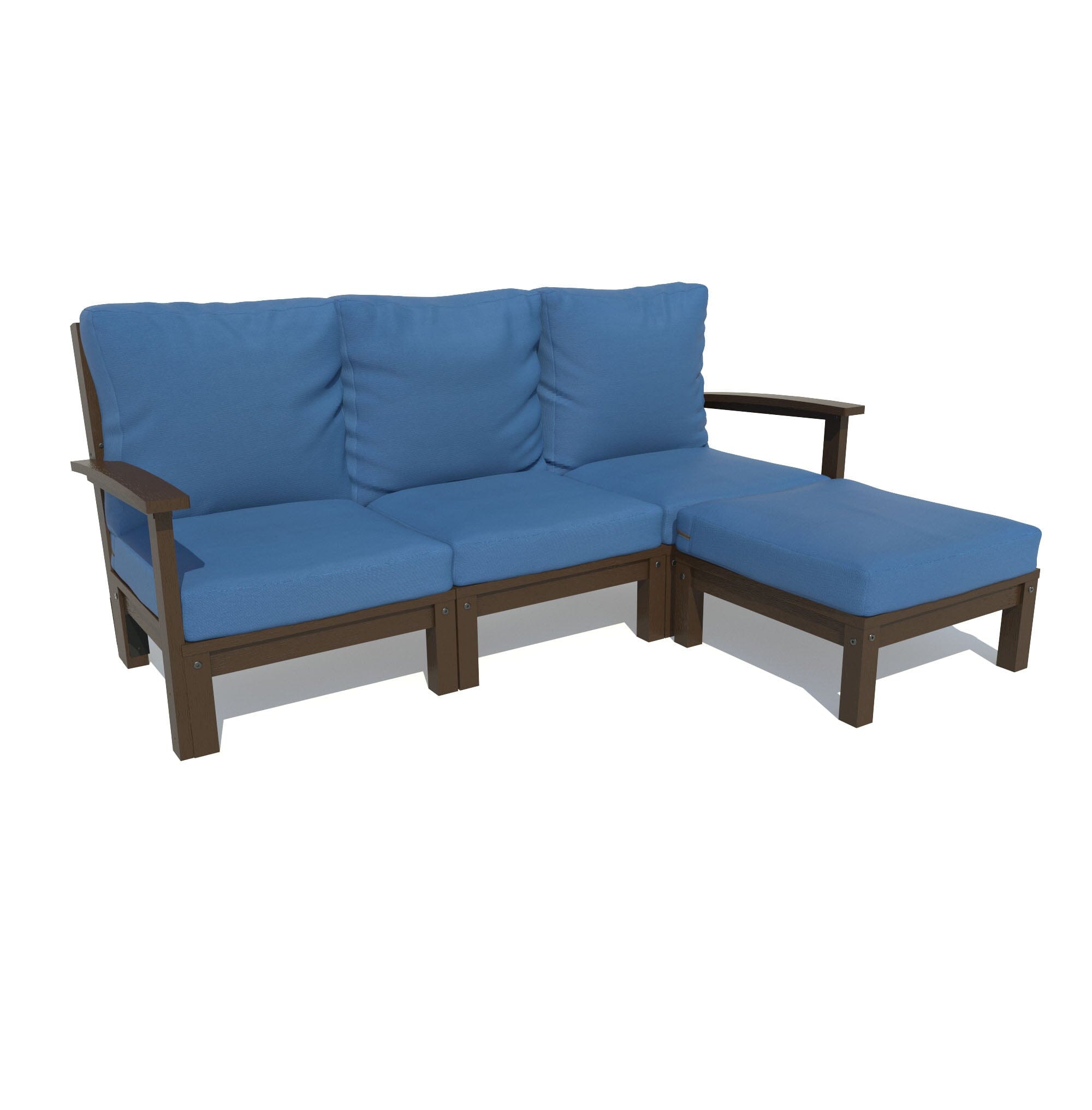 Custom Deep Seating Sofa Set with Ottoman - Premium Outdoor Patio Furniture for Backyard, Garden & Poolside Relaxation