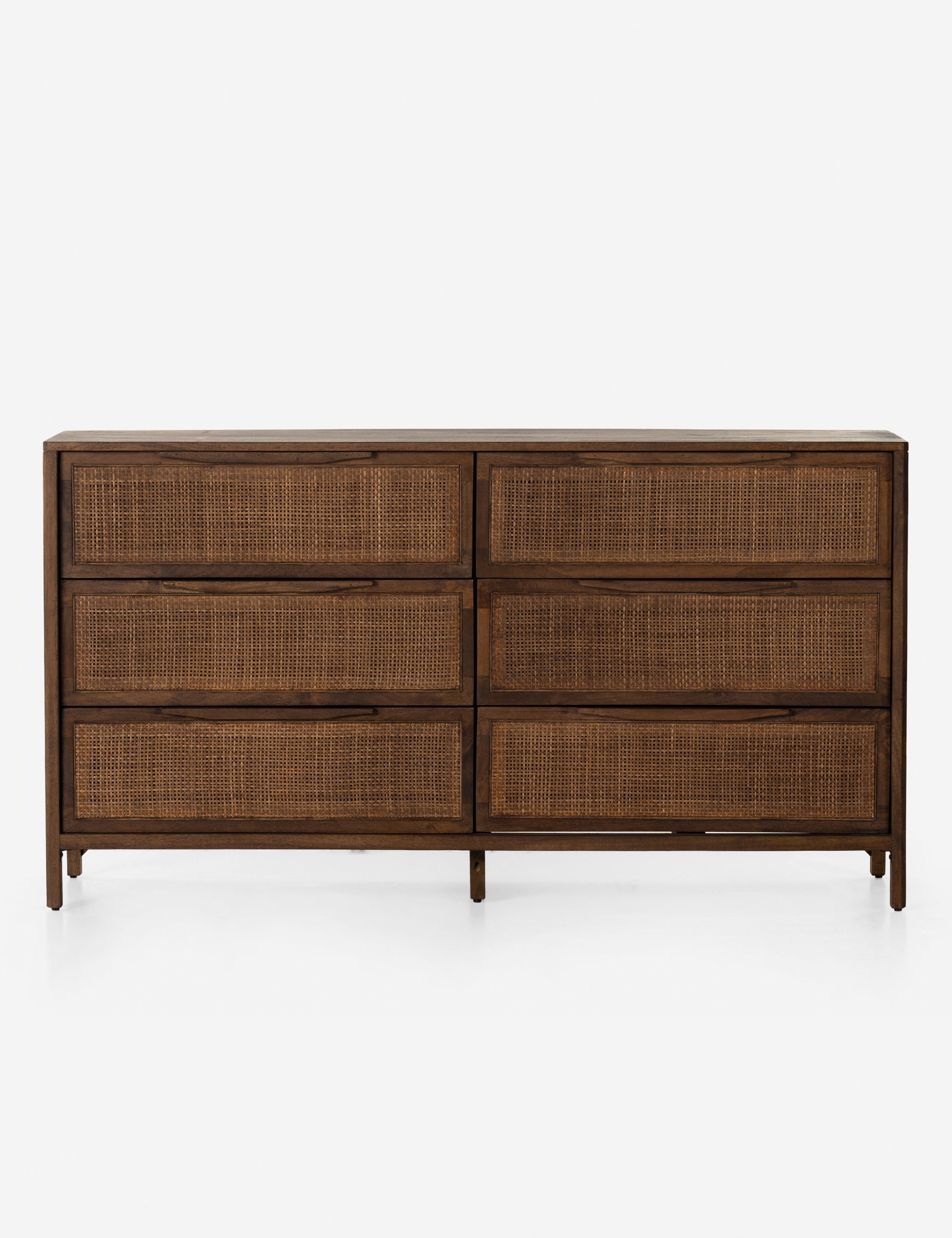 Hannah 6-Drawer Wooden Dresser for Bedroom - Sturdy Storage Chest with Smooth Gliding Drawers - Perfect for Organizing Clothes, Bedding & Accessories in Master Bedroom, Guest Room or Nursery