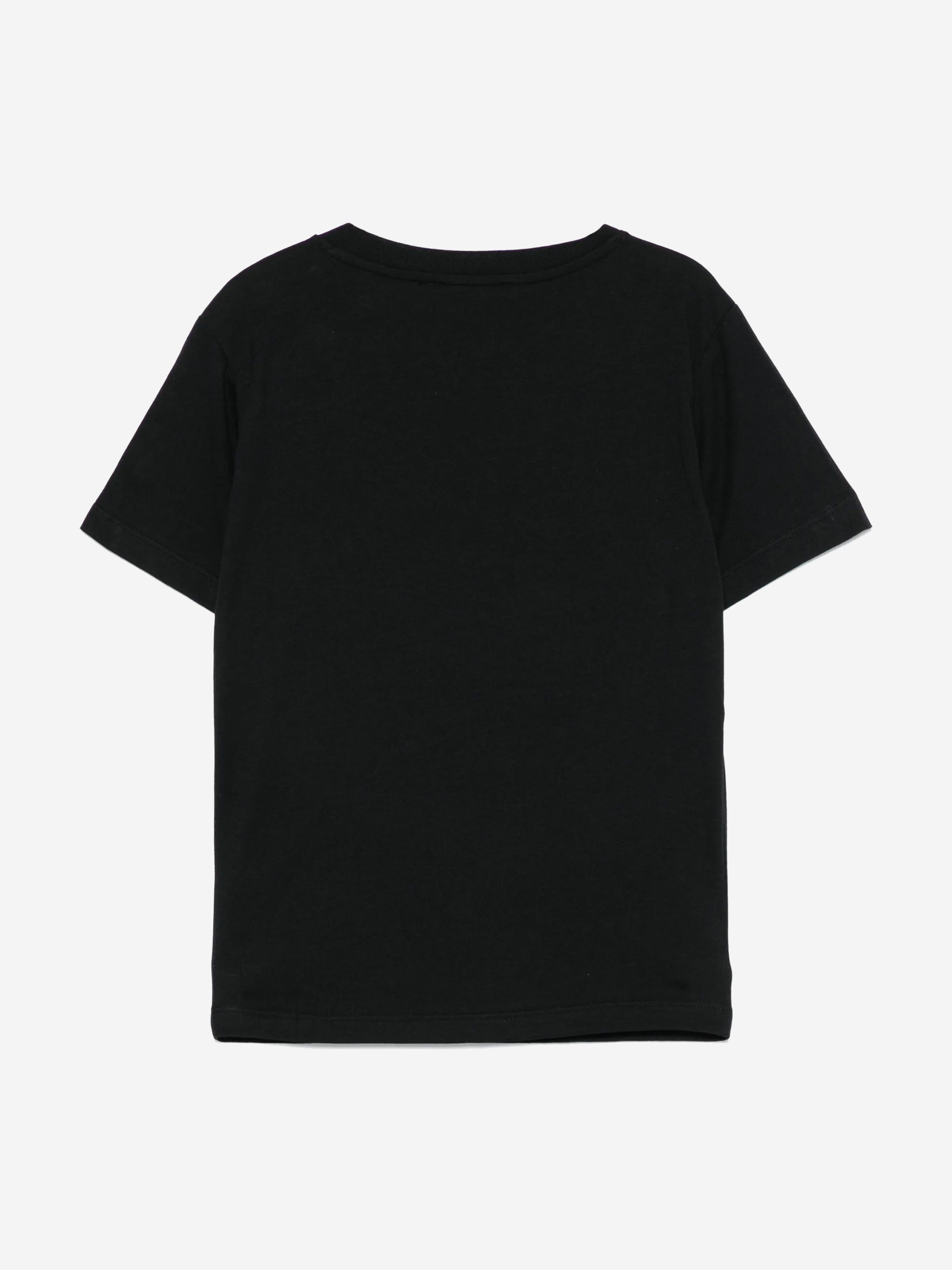 Balmain Girls Black Logo Button-Up T-Shirt | Stylish Casual Wear for Kids | Perfect for School, Parties & Everyday Outfits