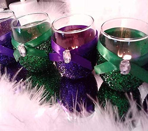 Elegant Wedding Champagne Flutes Set - 2 Crystal Champagne Glasses & 2 Silver Cake Knives (4-Piece) - Perfect for Wedding Toasts, Bridal Showers, Anniversary Gifts & Purple Themed Weddings - Great for Romantic Celebrations, Vow Renewals & Special Occasions