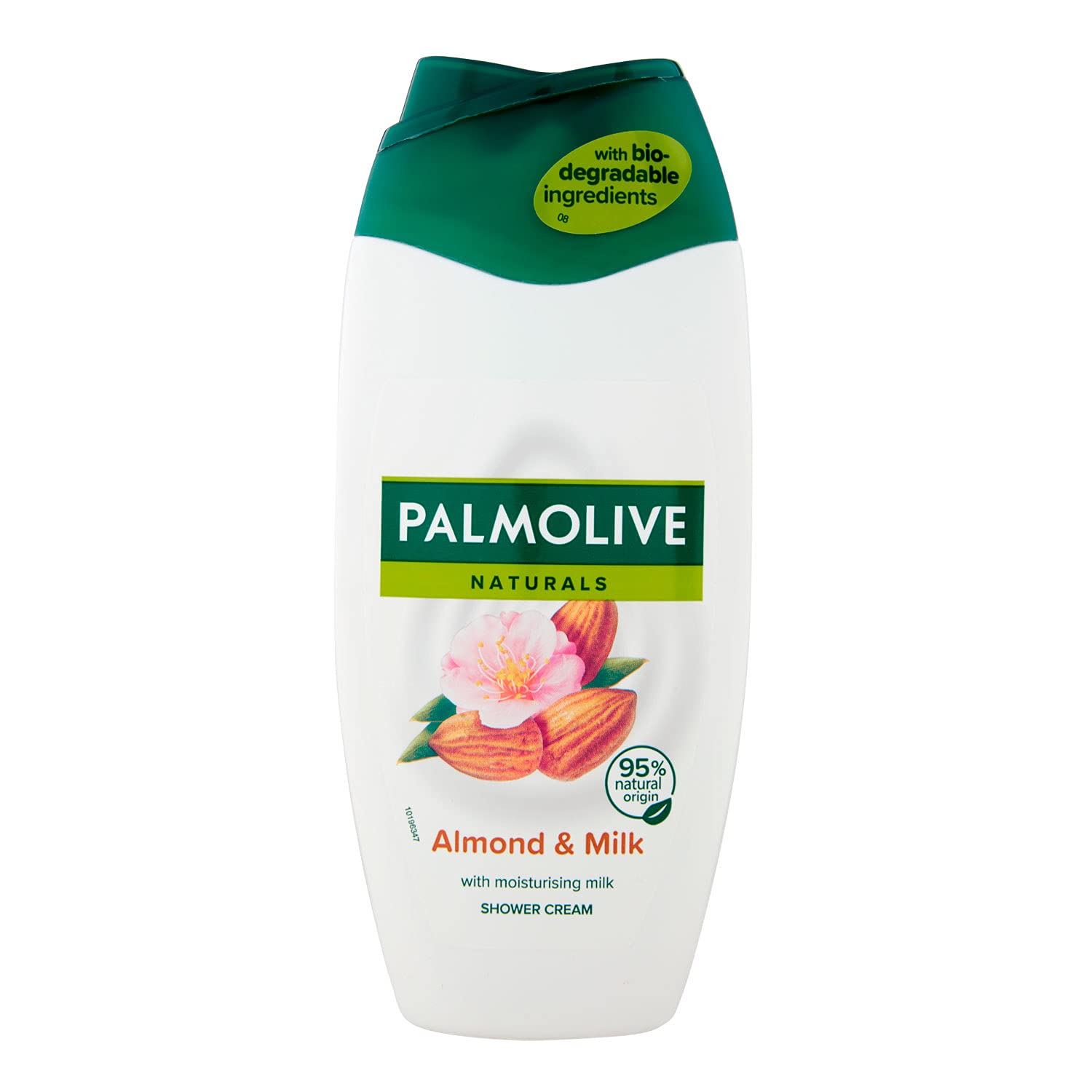 Palmolive Naturals Shower Milk with Almonds & Moisturizing Milk - 250ml Body Wash for Dry Skin - Hydrating & Nourishing Bath Gel for Daily Shower Routine