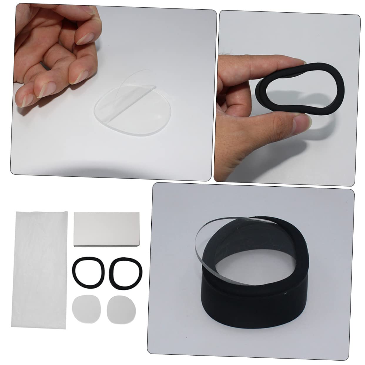 ULDIGI VR 2 Lens Silicone Ring Accessory - Easy to Install Black VR Lens Protector for Oculus Quest 2, Meta Quest Pro - Anti-Scratch & Dust Protection for Virtual Reality Gaming & Movie Watching