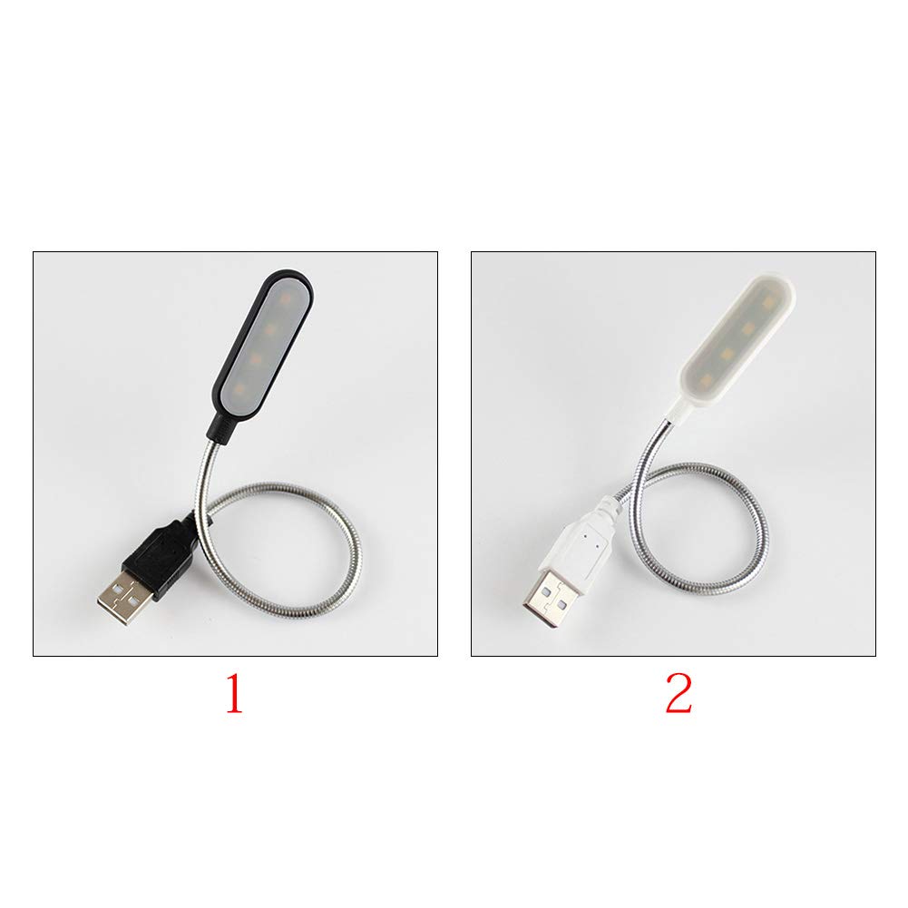 Tongdejing USB Reading Light - Mini LED Desk Lamp for Laptop, Computer, PC & Keyboard - Flexible USB-Powered Night Light for Office, Study & Bedroom Use