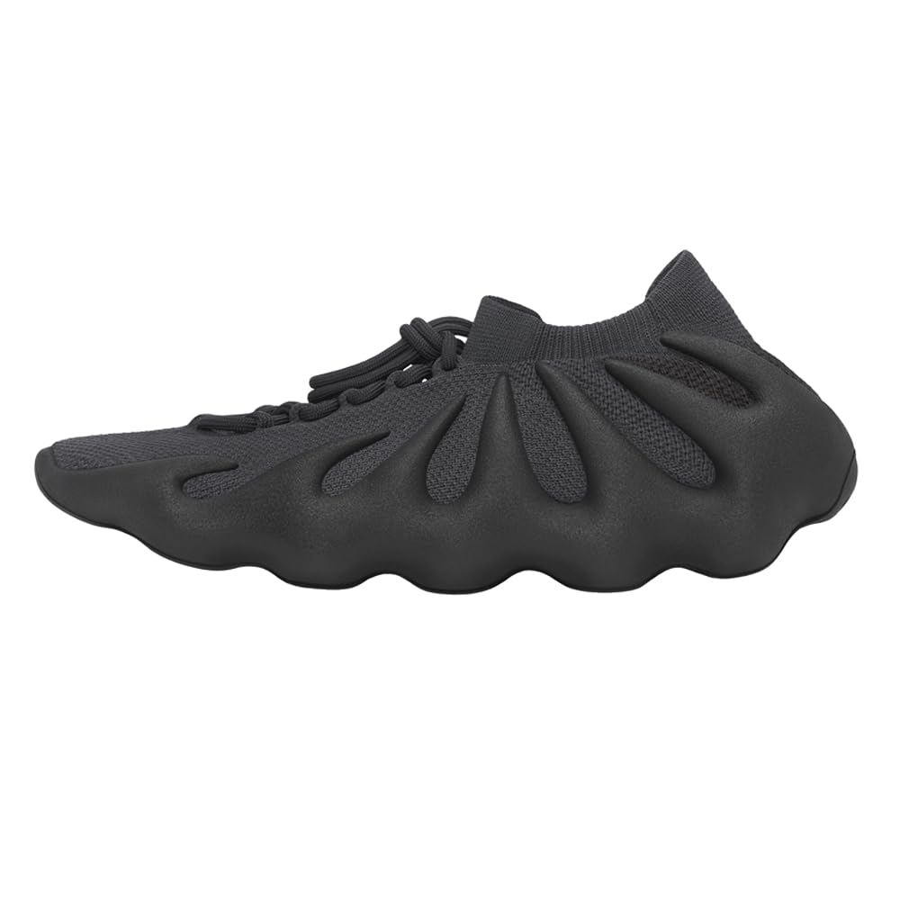 Adidas Men's Yeezy 450 Lace-Up Sneakers - Black Casual Running Shoes for Gym, Streetwear & Everyday Comfort