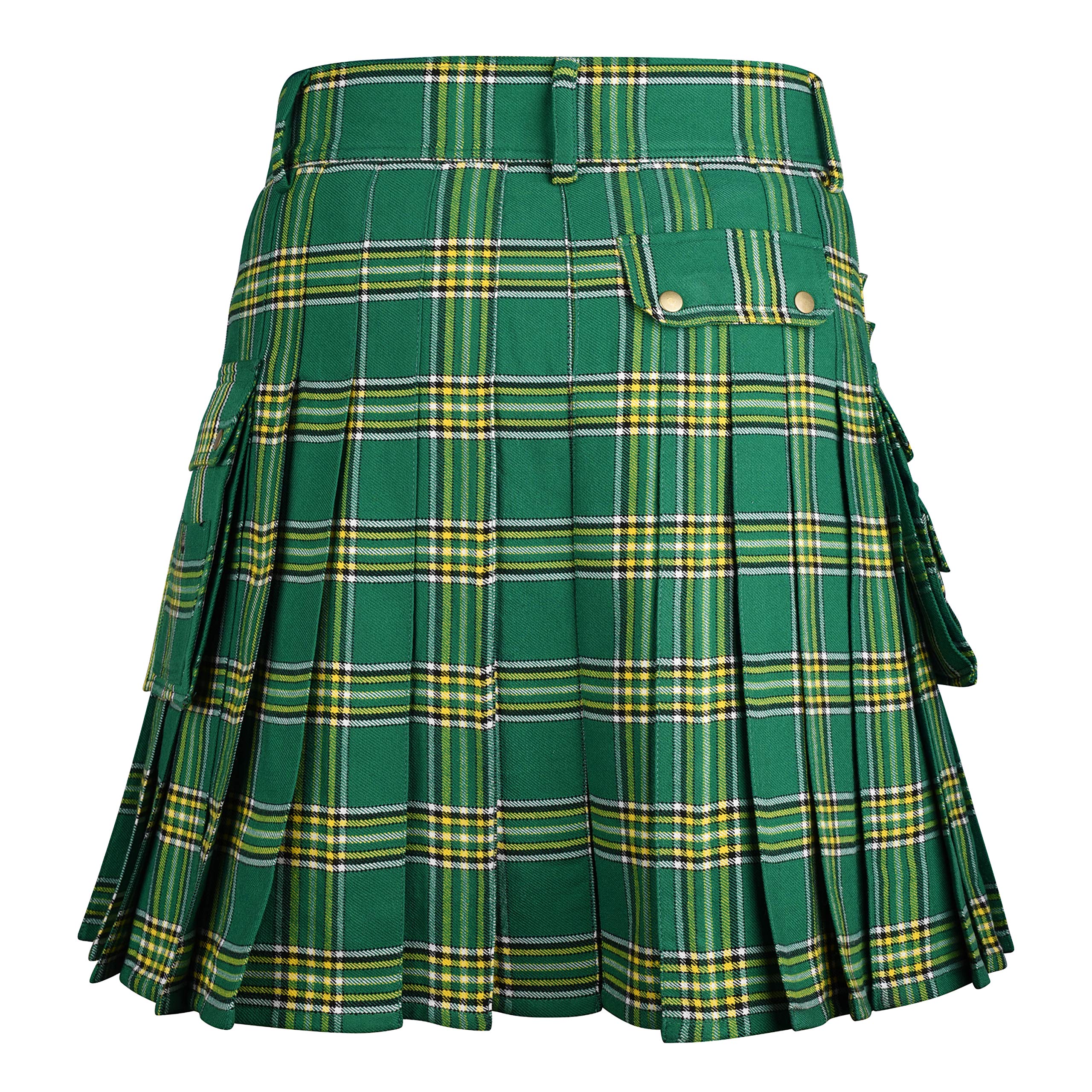Custom Plus Size Men's Heavy Tartan 16 OZ Utility Kilt - Durable Scottish Kilt for Men | Perfect for Highland Games, Renaissance Fairs & Cosplay
