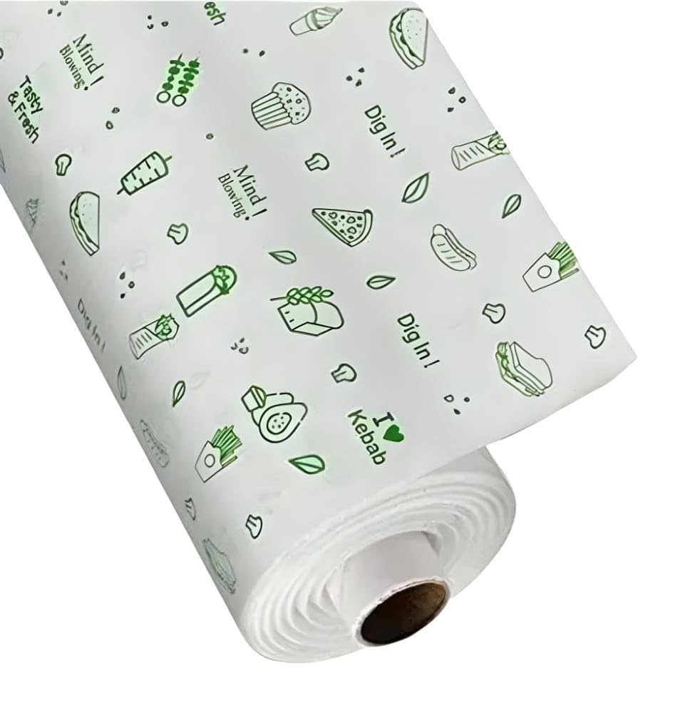 Vuvail Non-Stick Parchment Paper Roll - 1 Kg White Baking Paper for Grilling, Wrapping & Cooking | Oil-Proof, Greaseproof Kitchen Roll for Roti, Sandwich, Paratha Storage | Perfect for Baking, Meal Prep & Food Packing
