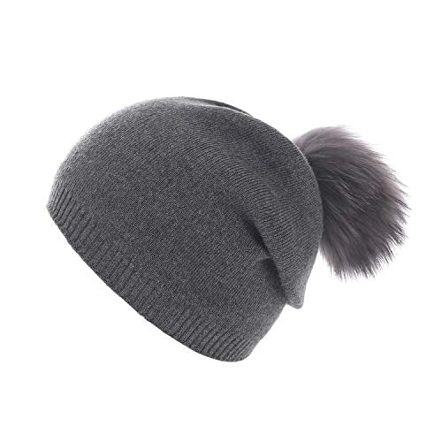 Luxury Cashmere Knit Wool Beanie for Men & Women - Soft Winter Warm Hat for Cold Weather - Perfect for Skiing, Hiking, and Outdoor Activities