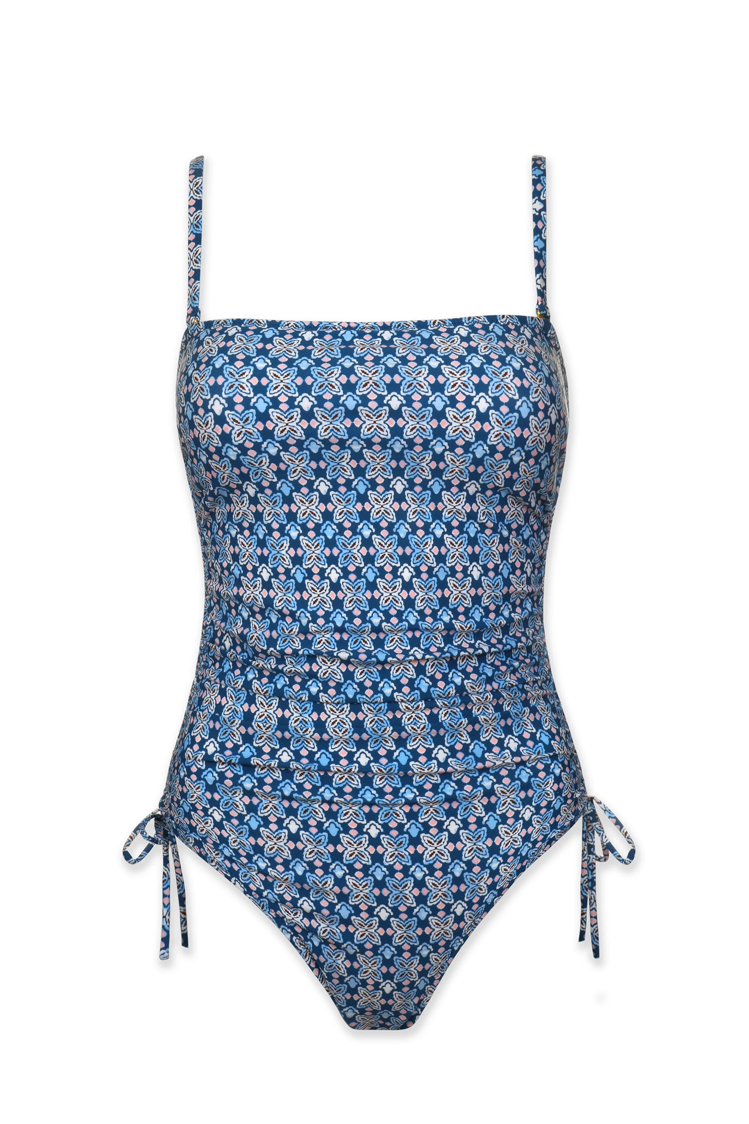 Cinch Bandeau One Piece Swimsuit - Sexy High Waisted Bathing Suit for Women | Perfect for Beach, Pool & Summer Vacations