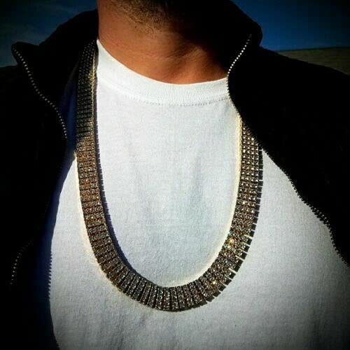Gold Plated Hip Hop Praying Hands Pendant & 20