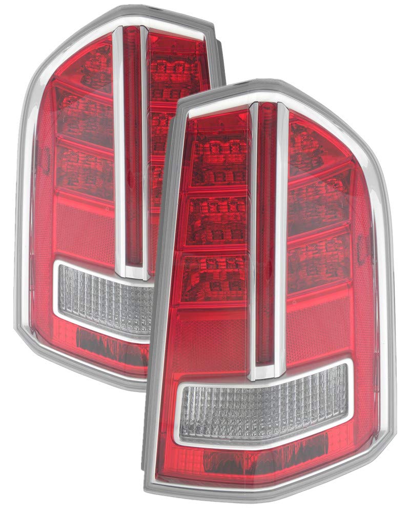 Chrysler 300 Tail Lights Lamps Set - Compatible with 2011-2012 Models - Driver & Passenger Side Replacement - Enhance Visibility & Safety for Night Driving