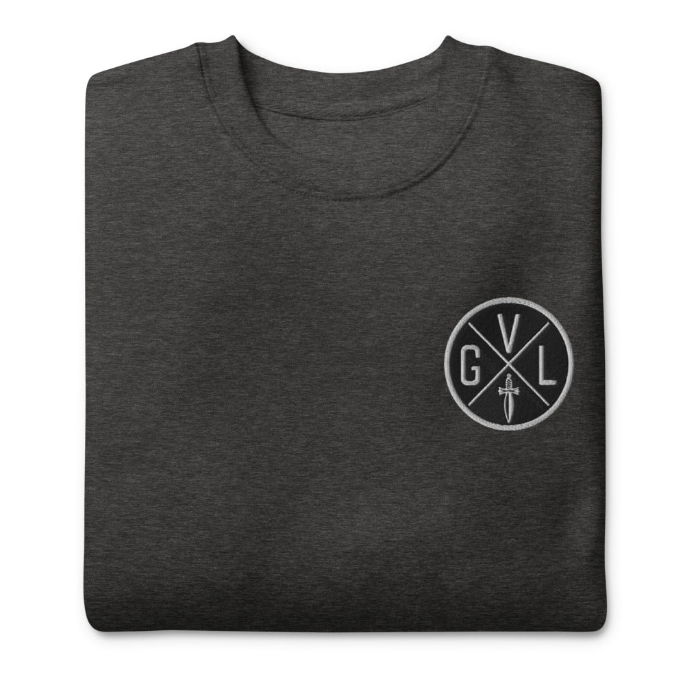 Gainesville Spartans RFC Embroidered Crewneck Sweatshirt - Men's Rugby Team Logo Pullover - Comfortable Cotton Blend - Perfect for Game Day & Casual Wear
