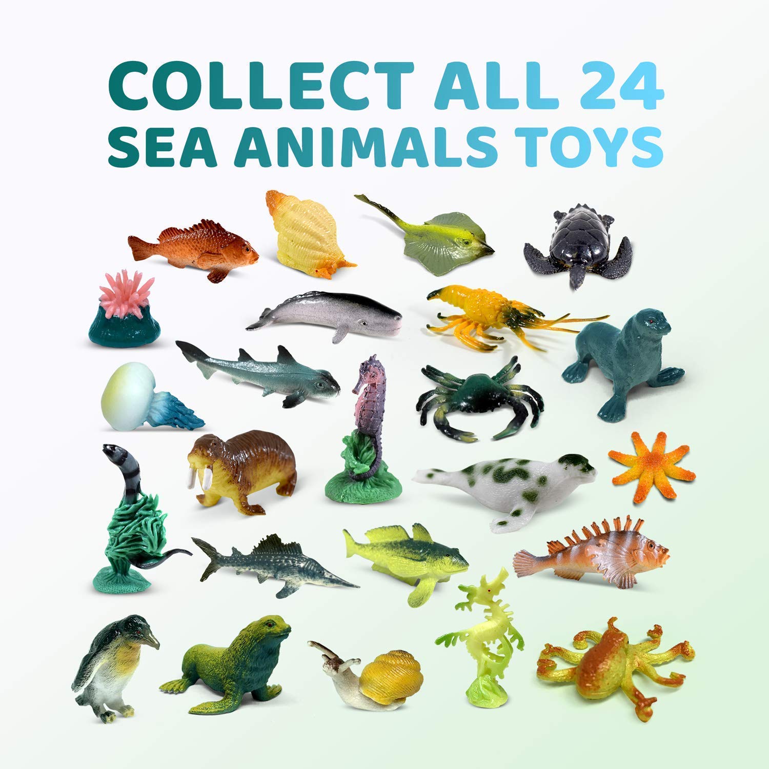 4 Pack Natural Kids Soap Bars with Sea Animal Toys Inside - Gentle Hand, Face & Body Wash for Children | Organic Bath Soap with Surprise Toys | Perfect Birthday Gift & Party Favor for Boys & Girls