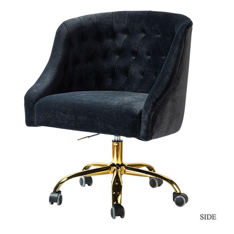 Penelope Velvet Tufted Office Chair - Ergonomic Executive Desk Chair with Lumbar Support - Perfect for Home Office, Gaming & Workspace Comfort