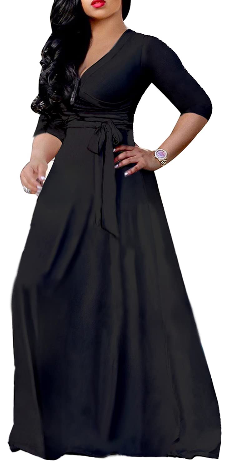 JTNFairy Women's Floral Print Long Maxi Dress - Plus Size Casual & Party Outfits for Summer, Beach, Wedding Guest & Vacation