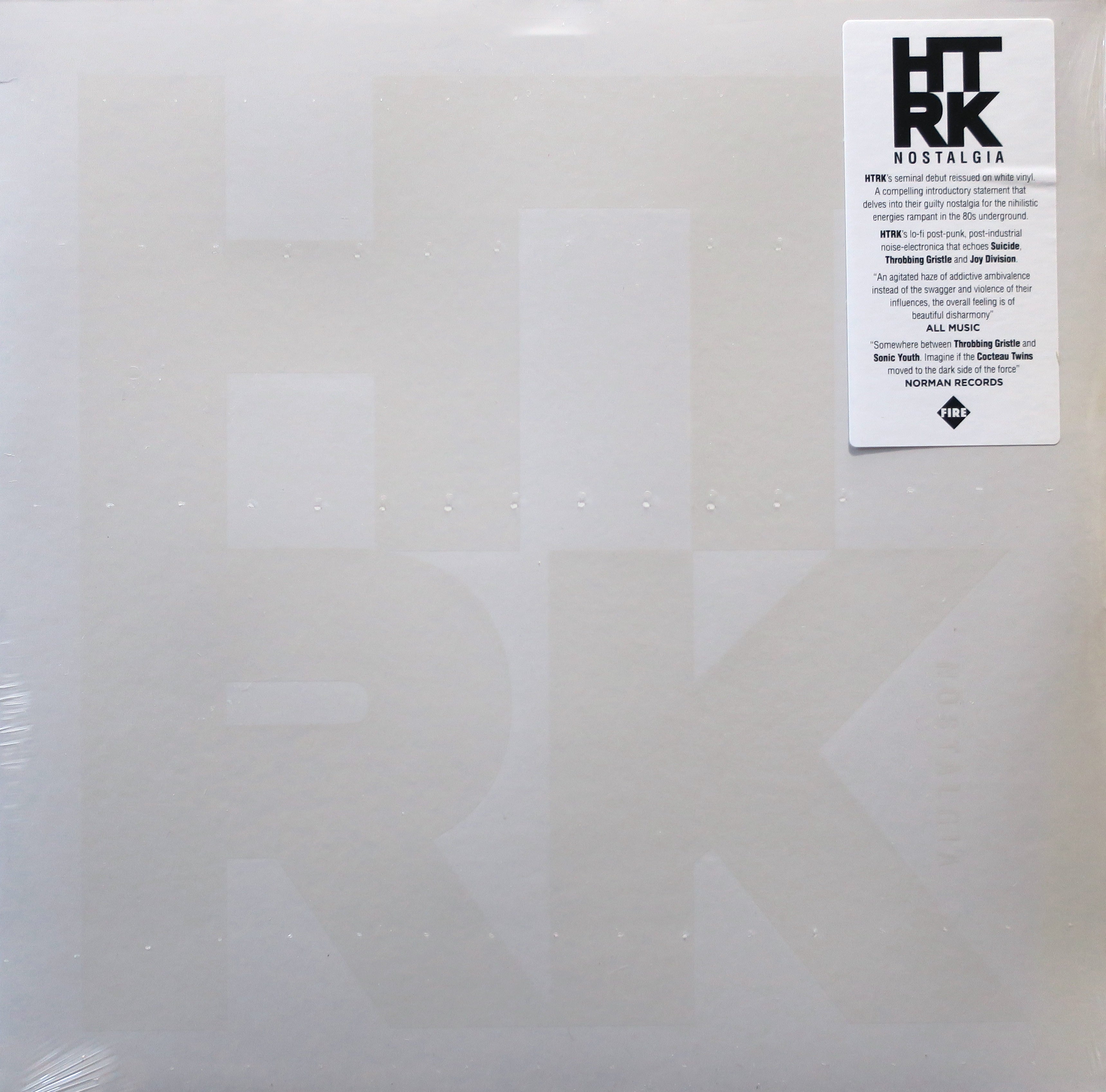 HTRK 'Nostalgia' WHITE Vinyl LP Record - Limited Edition Alternative Rock Album for Music Collectors & Vinyl Enthusiasts | Perfect for Home Listening, Gifts & Music Collections