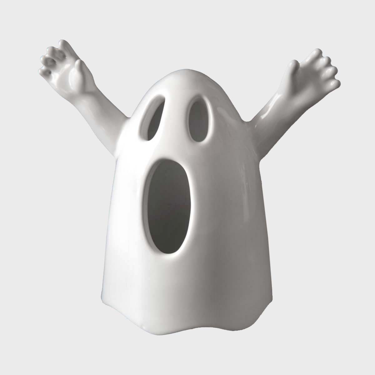 Ghost-Shaped Candle Holder - Mino Fantasmino Ooh for Halloween Decor, Home & Party Lighting | Perfect for Spooky Nights, Gothic Weddings & Themed Events