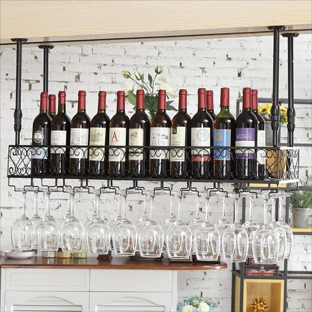 Sturdy Bar Counter Wine Rack - 60x25cm Wall Mounted Glass Holder for Restaurants & Homes | Perfect for Kitchen, Dining Room & Bar Organization