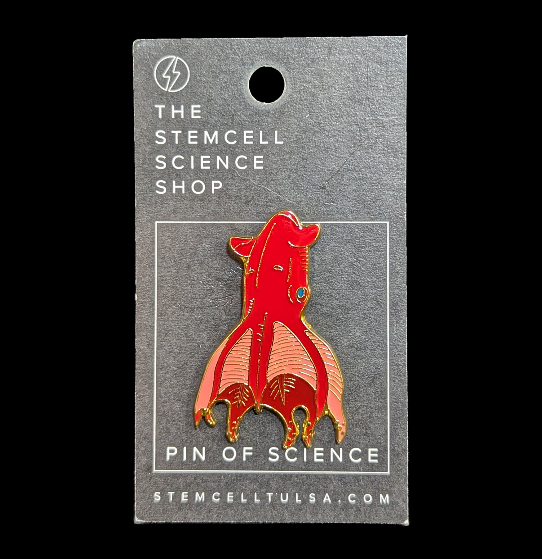 Vintage Enamel Vampire Squid Brooch Pin - Gothic Jewelry for Halloween Costume, Cosplay & Alternative Fashion Accessories