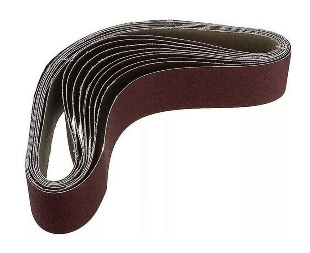 7PCS 50x686mm Sanding Belt Set - 120 to 1000 Grit Abrasive Belts for Wood & Metal Polishing - Compatible with Belt Sanders - Ideal for DIY Woodworking, Metal Finishing & Surface Preparation