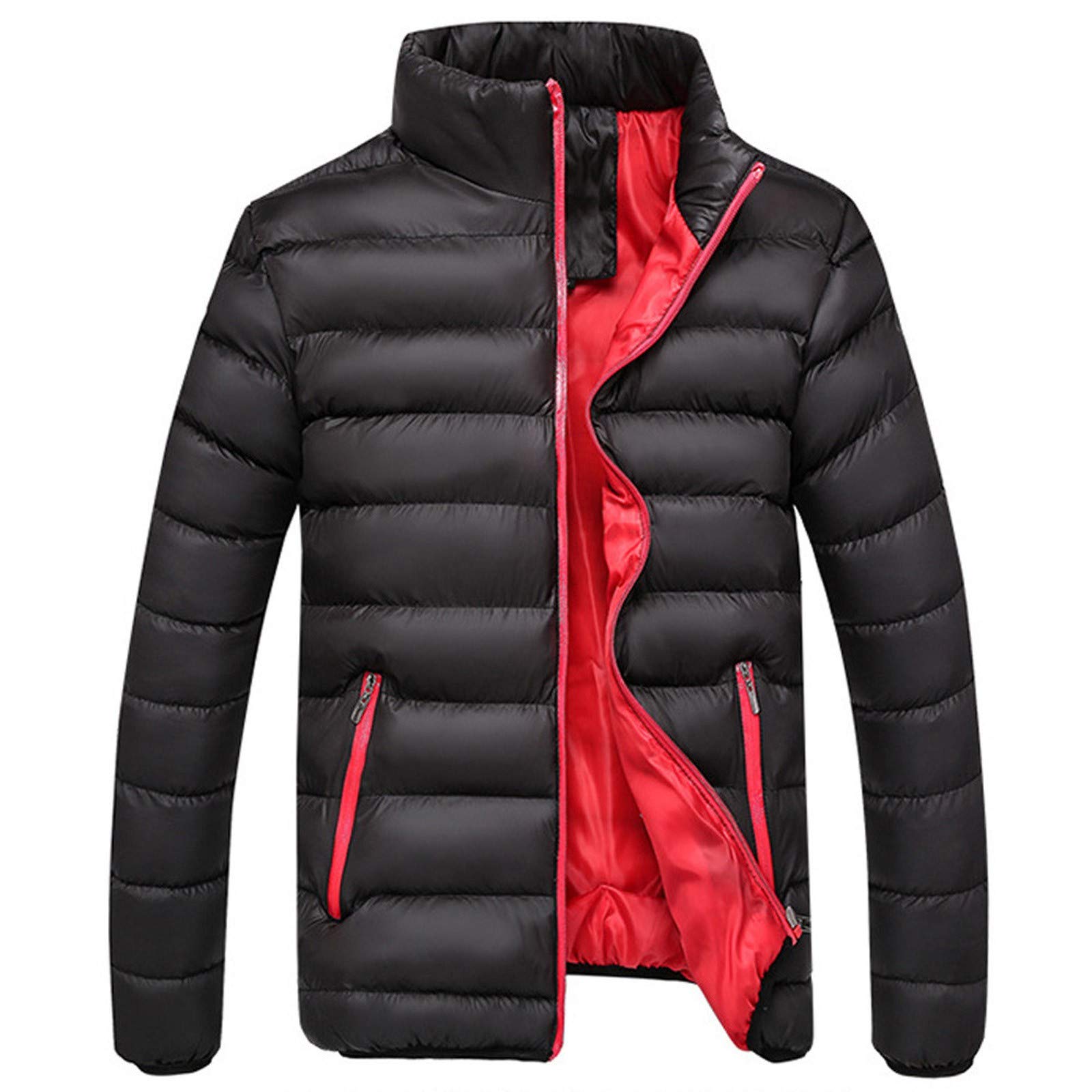 Men's Slim Fit Bubble Jacket - Warm Winter Coat with Lining for Cold Weather | Casual Outerwear for Everyday Wear & Outdoor Activities