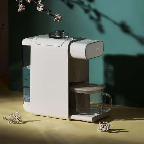 Joyoung DJ10U-K1 Fully Automatic Self Cleaning Soy Milk Maker - 350ml Capacity, BPA-Free, Quiet Operation for Fresh Homemade Soy Milk (Milk White) | Perfect for Breakfast, Healthy Snacks & Vegan Diets