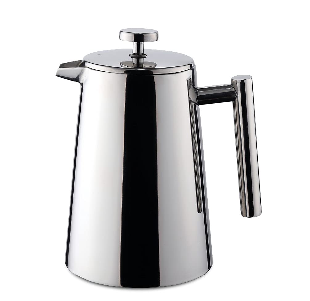 Premium Stainless Steel French Press Coffee Maker - 12 oz Capacity, Durable & Rust-Proof for Rich, Bold Coffee - Perfect for Home, Office, Camping & Gifts