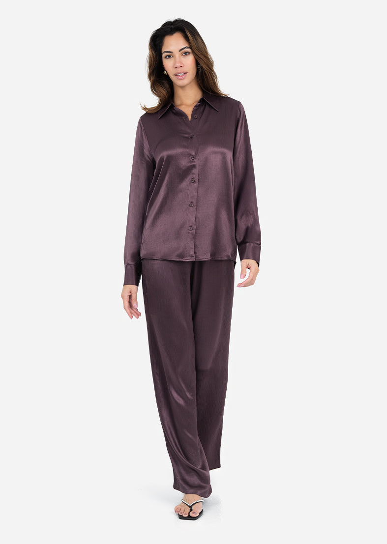 Embody Plisse Shirt for Women - Mulberry Silk Blouse with Wrinkle-Free Design | Perfect for Office Wear, Business Meetings & Special Occasions