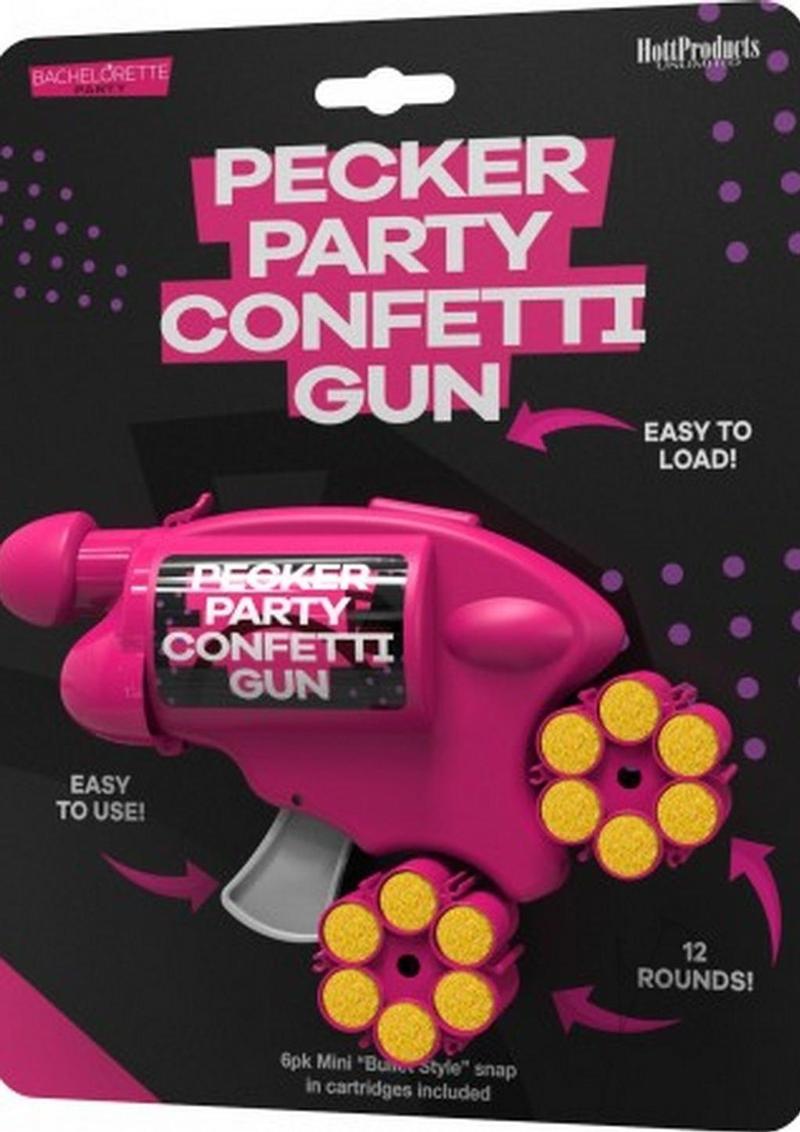 Bachelorette Party Confetti Cannon - Fun Pecker Party Supplies for Bridal Showers & Girls Night Out - Perfect for Bachelorette Celebrations & Birthday Parties