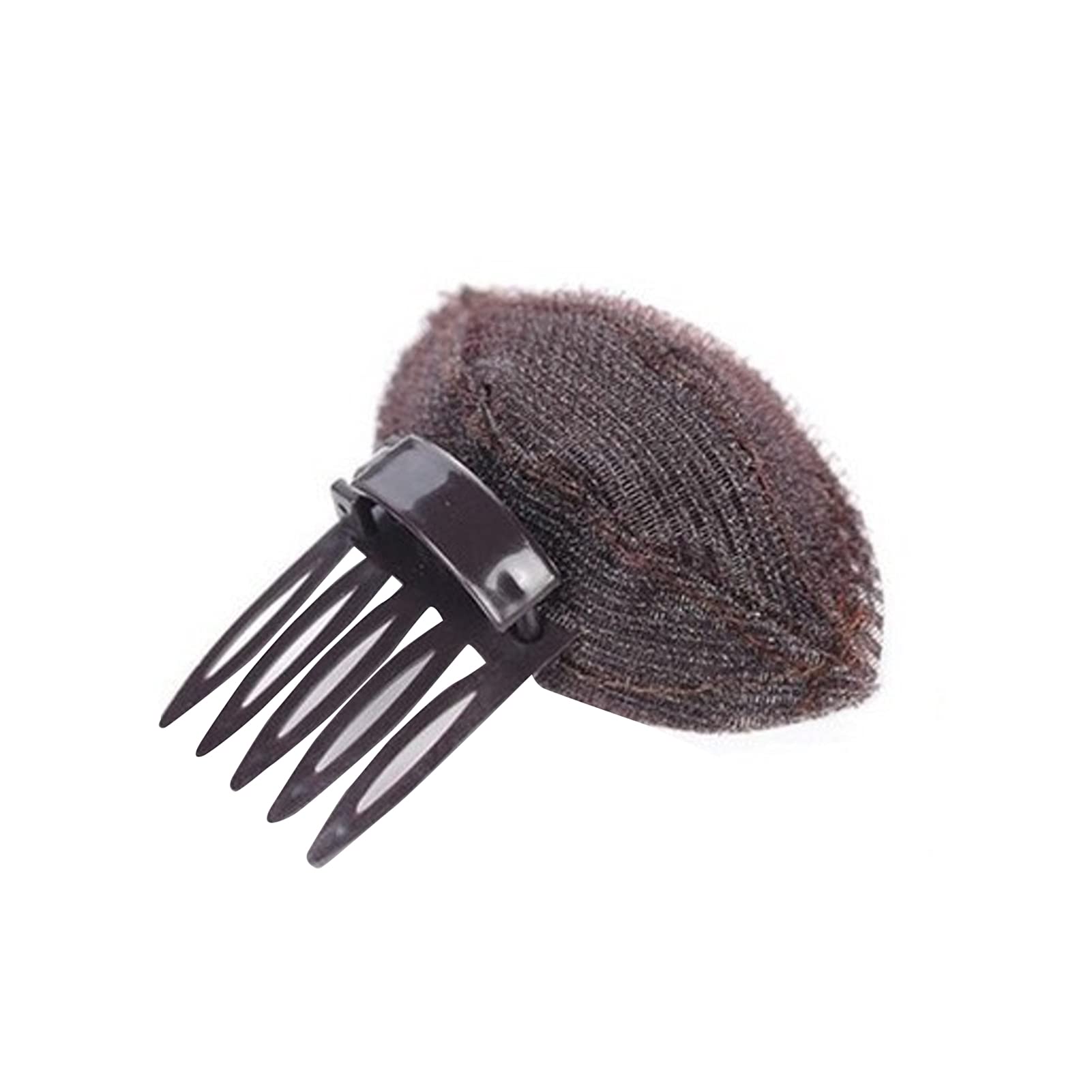 Fluffy Hair Bump Pad - Invisible Hair Cushion for Volume & Lift | Clip-in Bun Enhancer for Women & Girls | Brown Hair Accessory for Updos, Ponytails & Special Occasions