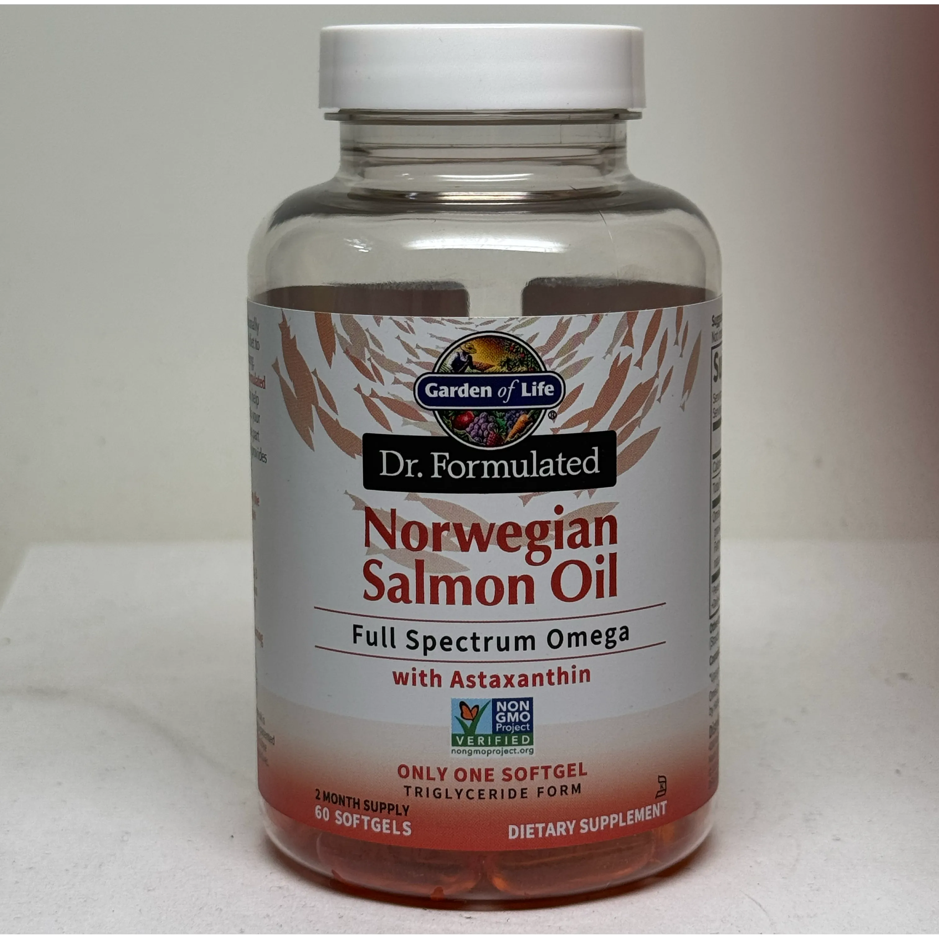 Garden of Life Dr. Formulated Norwegian Salmon Oil - Omega 3 Fish Oil Supplement for Heart, Brain & Joint Health - Supports Cognitive Function & Cardiovascular Wellness - Perfect for Daily Nutrition & Active Lifestyle