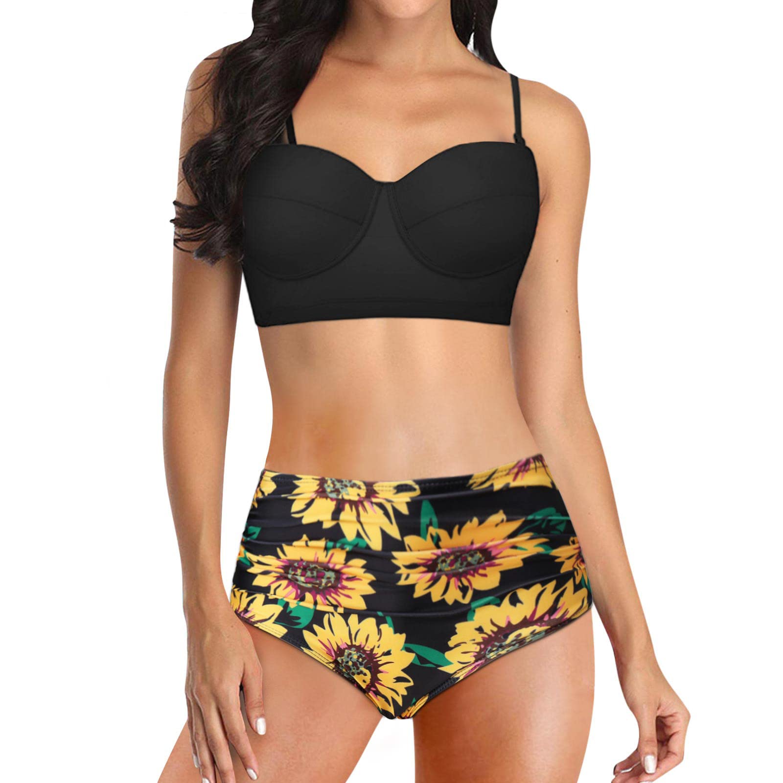 Push Up Bikini Set - High Waisted Swimwear for Women, Beach & Pool