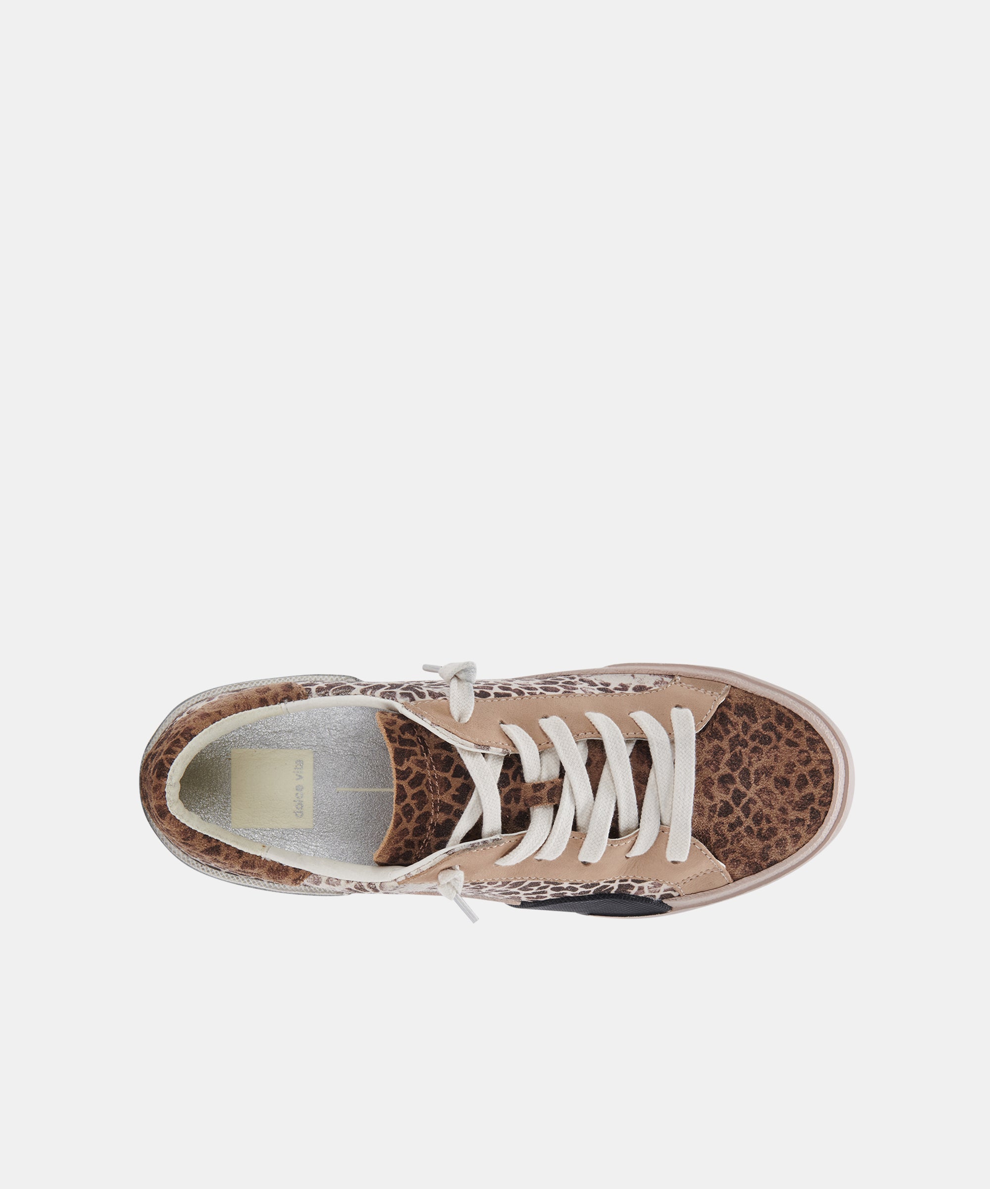 ZINA SNEAKERS - Women's Leopard Print Multi-Colored Dusted Suede Fashion Sneakers for Casual Wear, Walking & Everyday Comfort