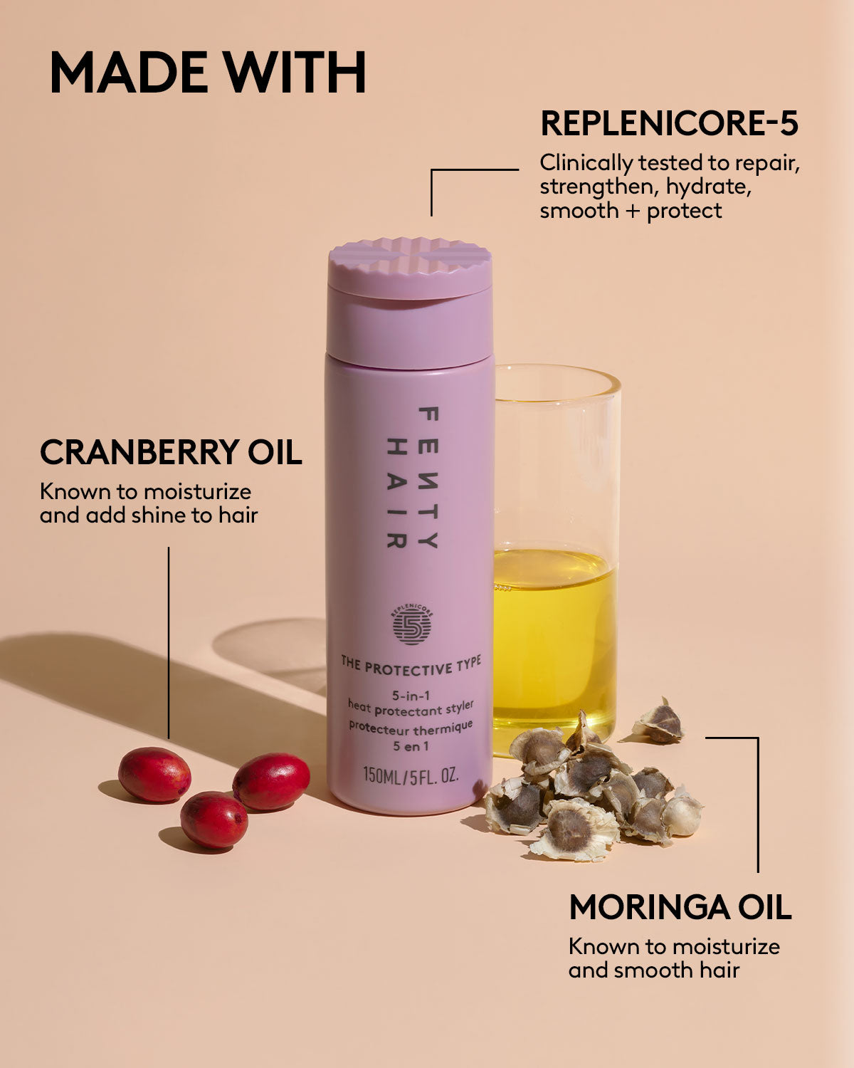 Frizz Smoothing Heat Protectant Styling Cream for Damaged Hair - Anti-Frizz & Thermal Protection Hair Cream for Smooth, Shiny Hair - Perfect for Daily Styling & Heat Tools