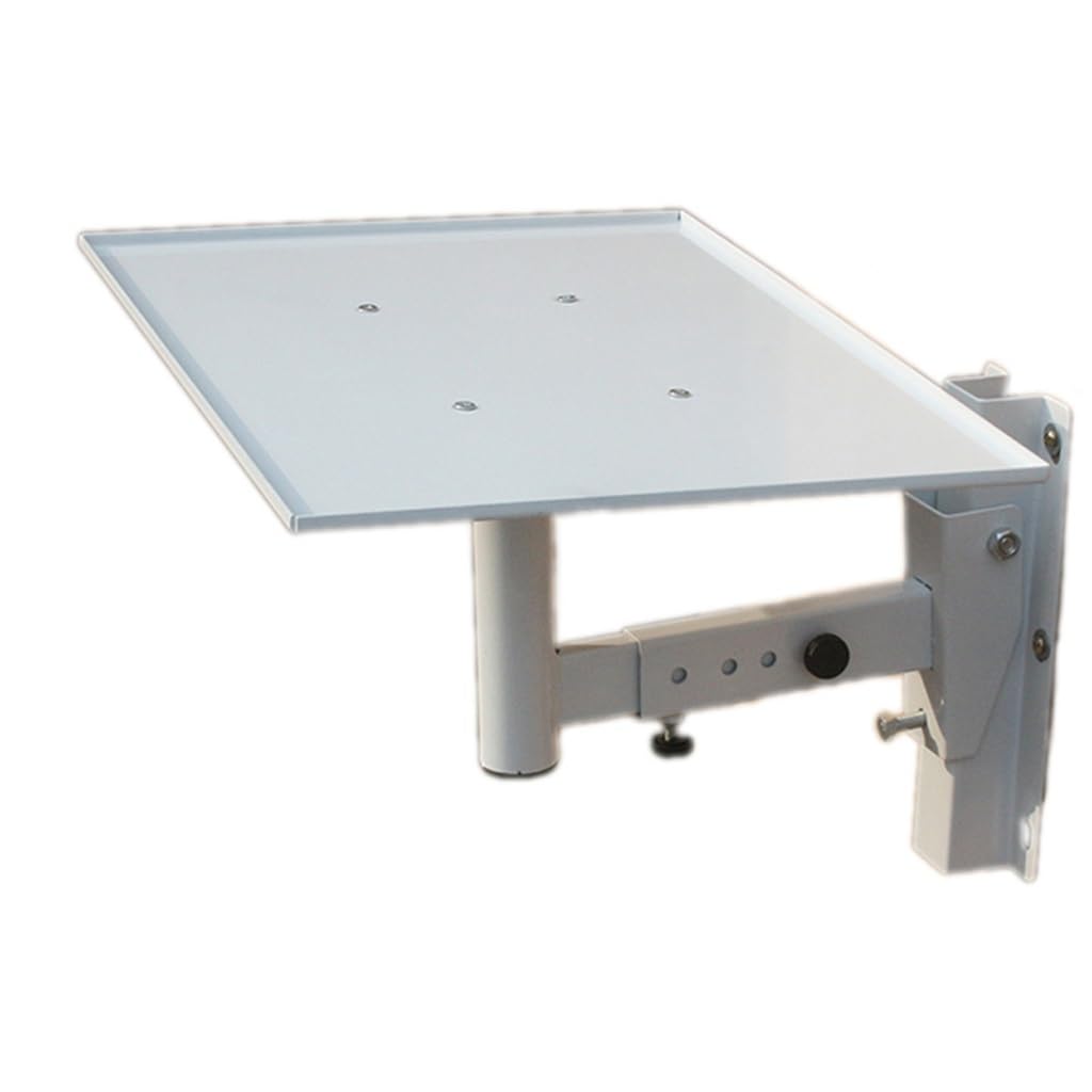 Universal White Projector Tripod Stand & Wall Mount Bracket - Adjustable Hanger for Speakers & Projectors - Perfect for Home Theater, Classroom, and Office Presentations