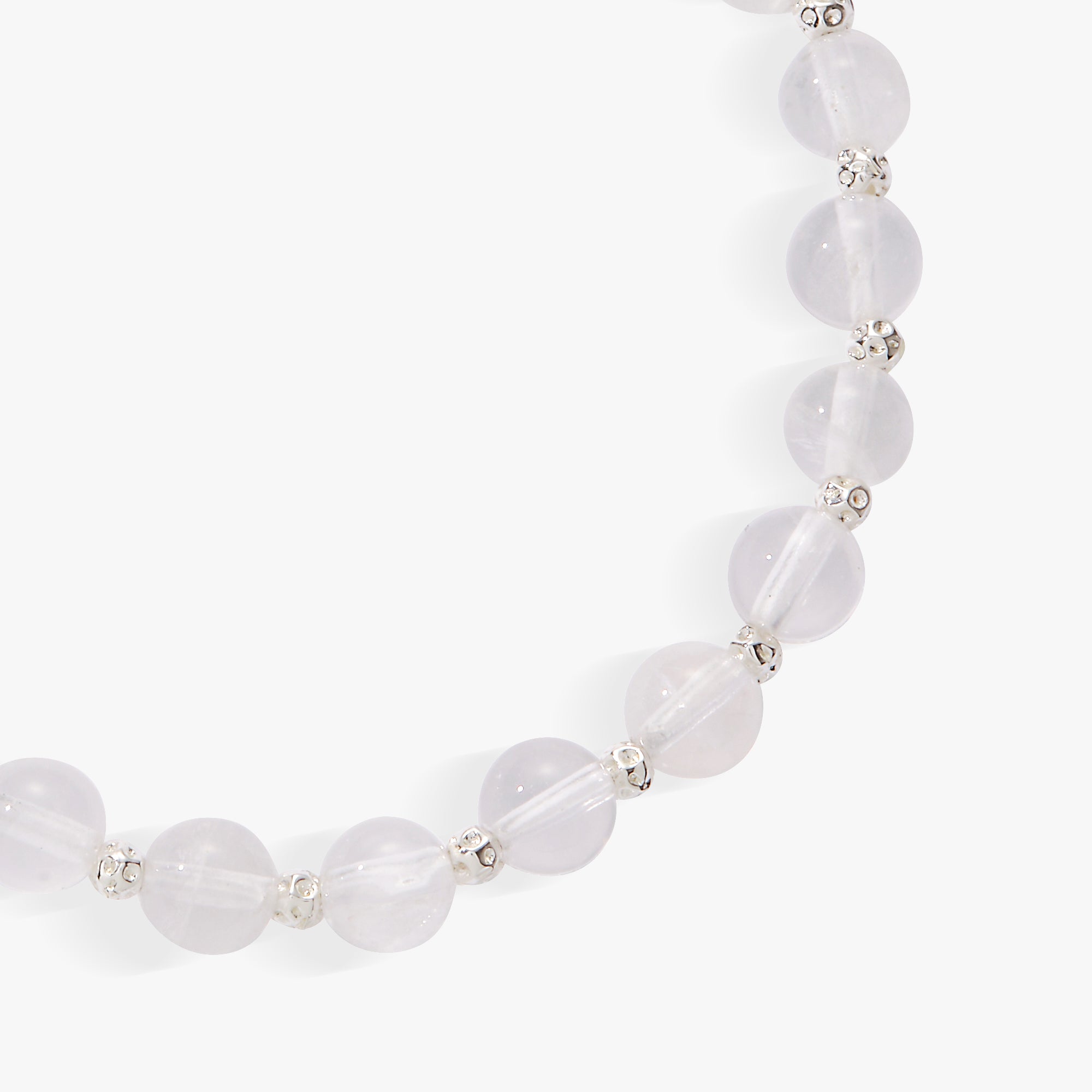 Natural Clear Quartz Healing Crystal Stretch Bracelet for Women - Energy Balancing, Stress Relief & Spiritual Wellness - Perfect for Meditation, Yoga & Daily Wear