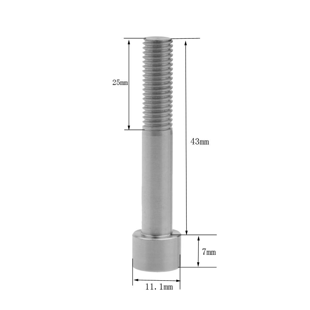 Titanium M7x40 Bolts for Bicycle Seatpost - Pack of 5 - Durable & Lightweight