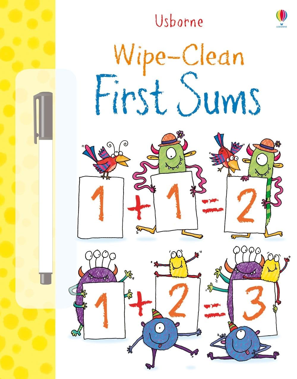 Wipe Clean First Sums - Reusable Math Practice Book for Kids | Perfect for Homeschooling & Classroom Learning