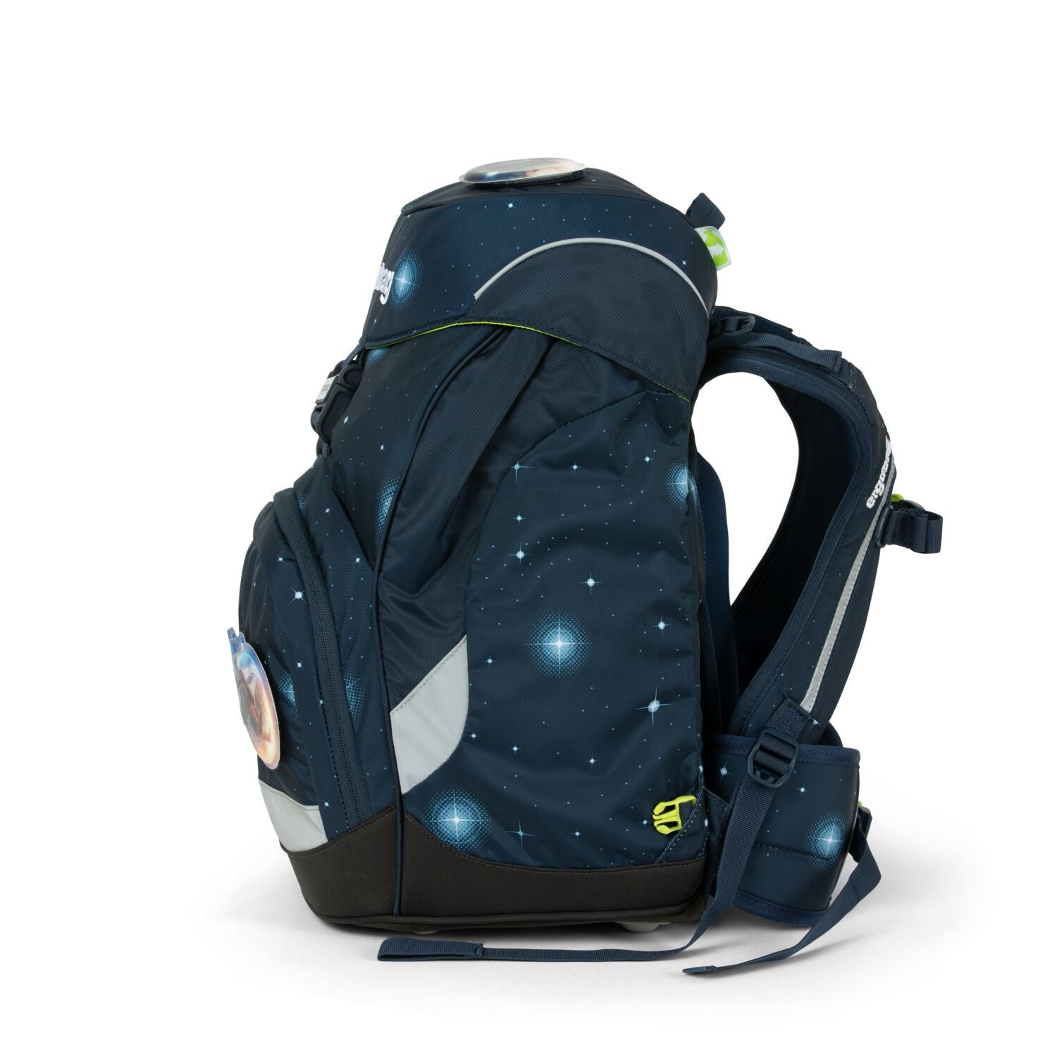 Ergobag Prime School Backpack - AtmosBear Galaxy Edition | Lightweight & Durable Kids Bookbag for School, Travel & Daily Use