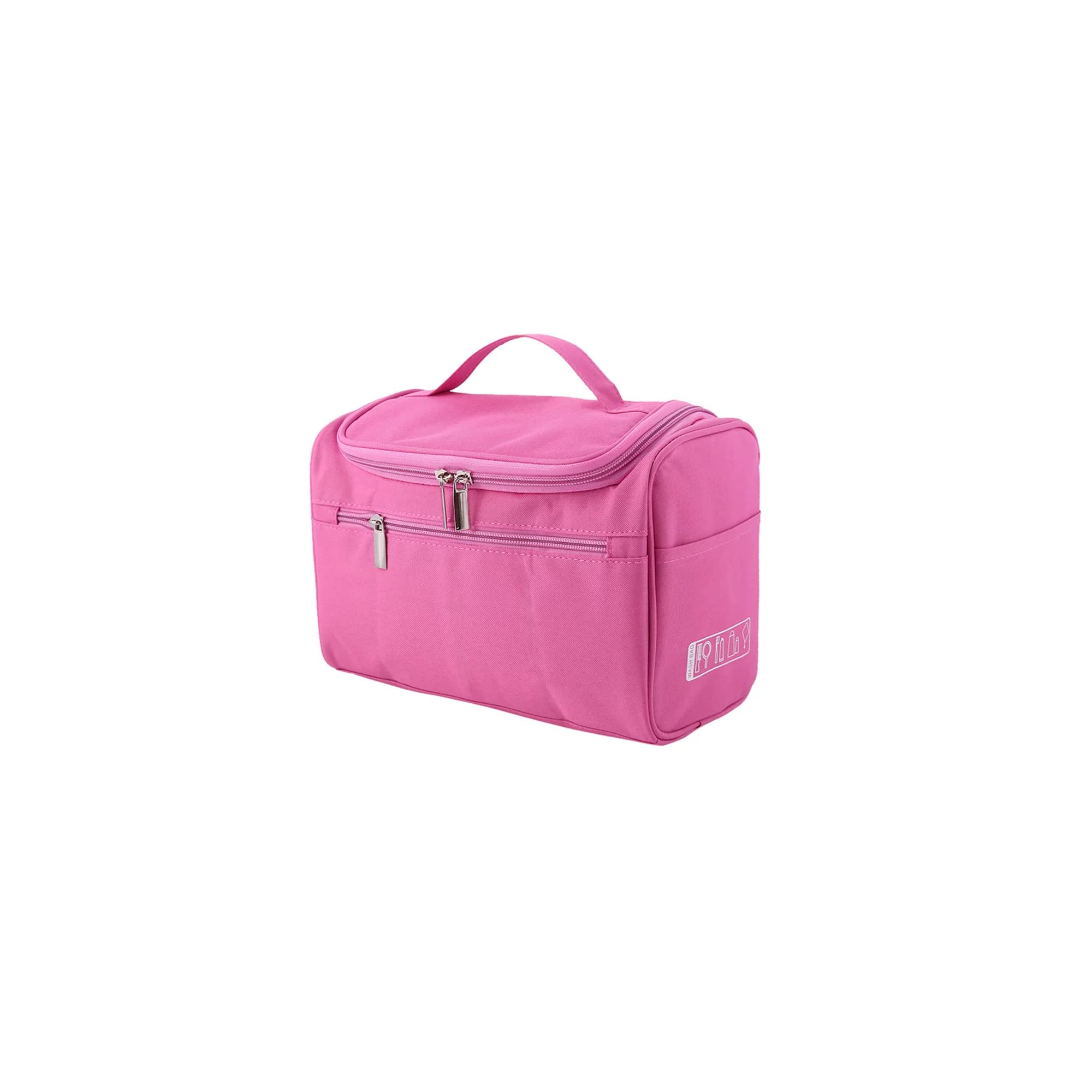 TGOPIT Waterproof Travel Makeup Bag for Women - Portable Cosmetic Organizer with Toiletry Kit, Pink Makeup Pouch for Girls - Perfect for Travel, Gym, and Daily Storage