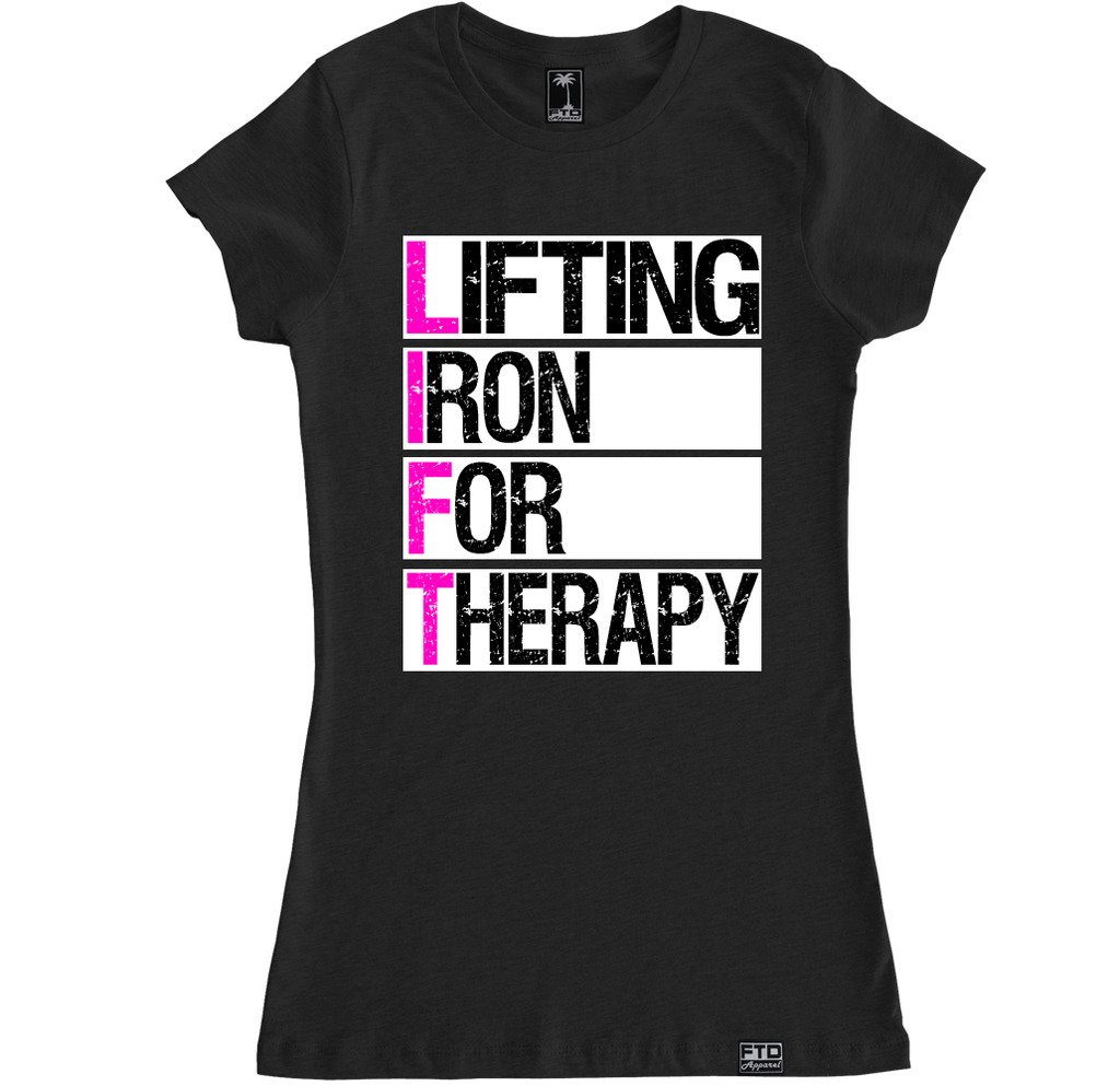 FTD Apparel Women's Workout Therapy T-Shirt for Muscle Recovery & Gym Training | Comfortable Fitness Shirt for CrossFit, Weightlifting & Physical Therapy