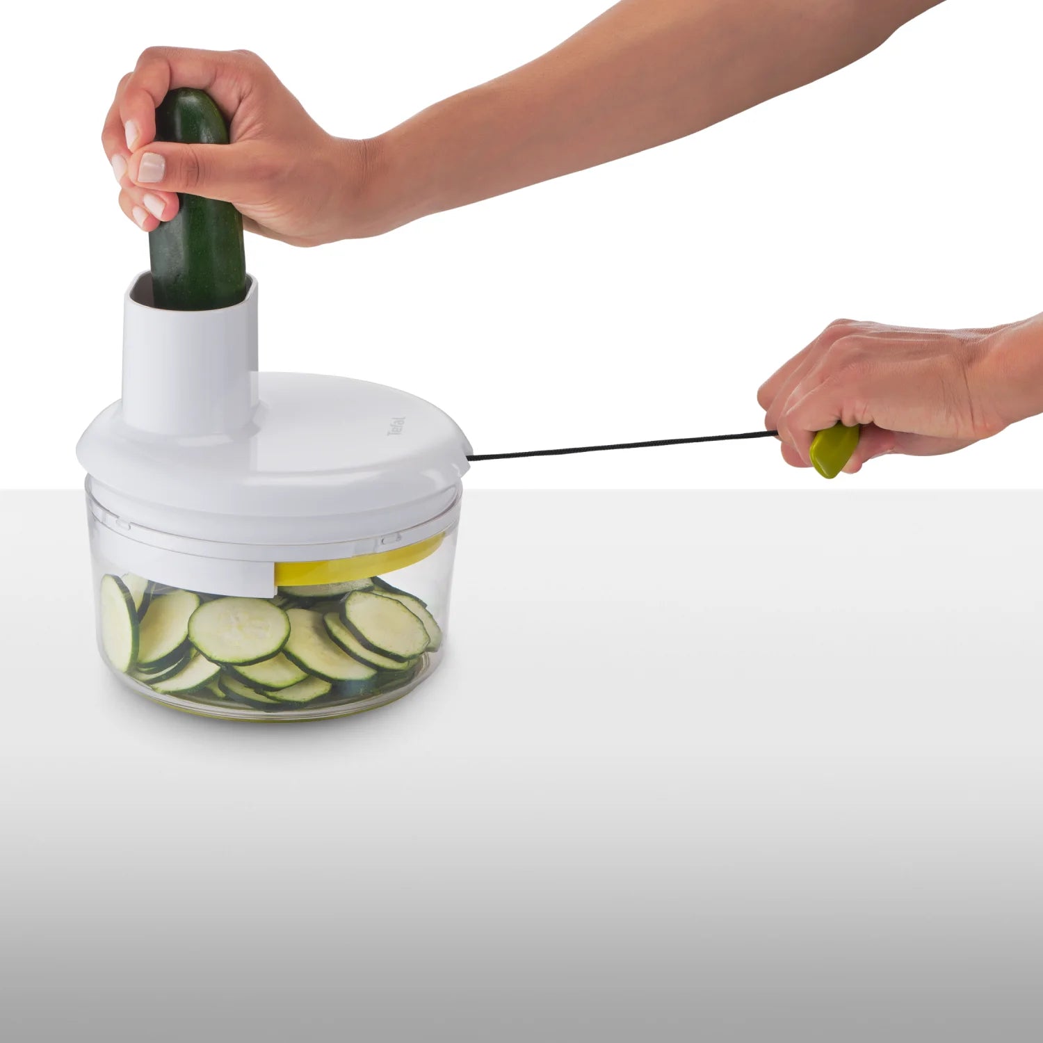 Tefal 5 Second Slicer with 2 Blades - 1.2L Food Chopper (Model K1659004) - Perfect for Fast Vegetable Cutting, Meal Prep & Kitchen Efficiency