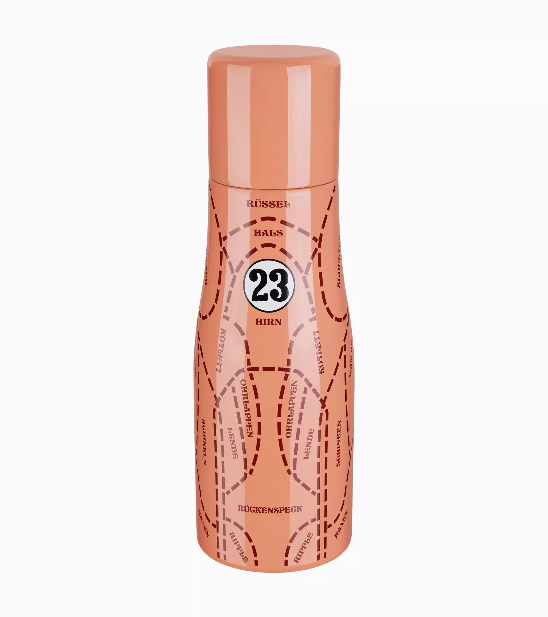 Porsche Thermos Insulated Bottle - 17oz Stainless Steel Vacuum Flask with Leak-Proof Lid | Pink Pig Design | Perfect for Coffee, Tea & Hot/Cold Beverages at Work, Gym or Outdoor Adventures