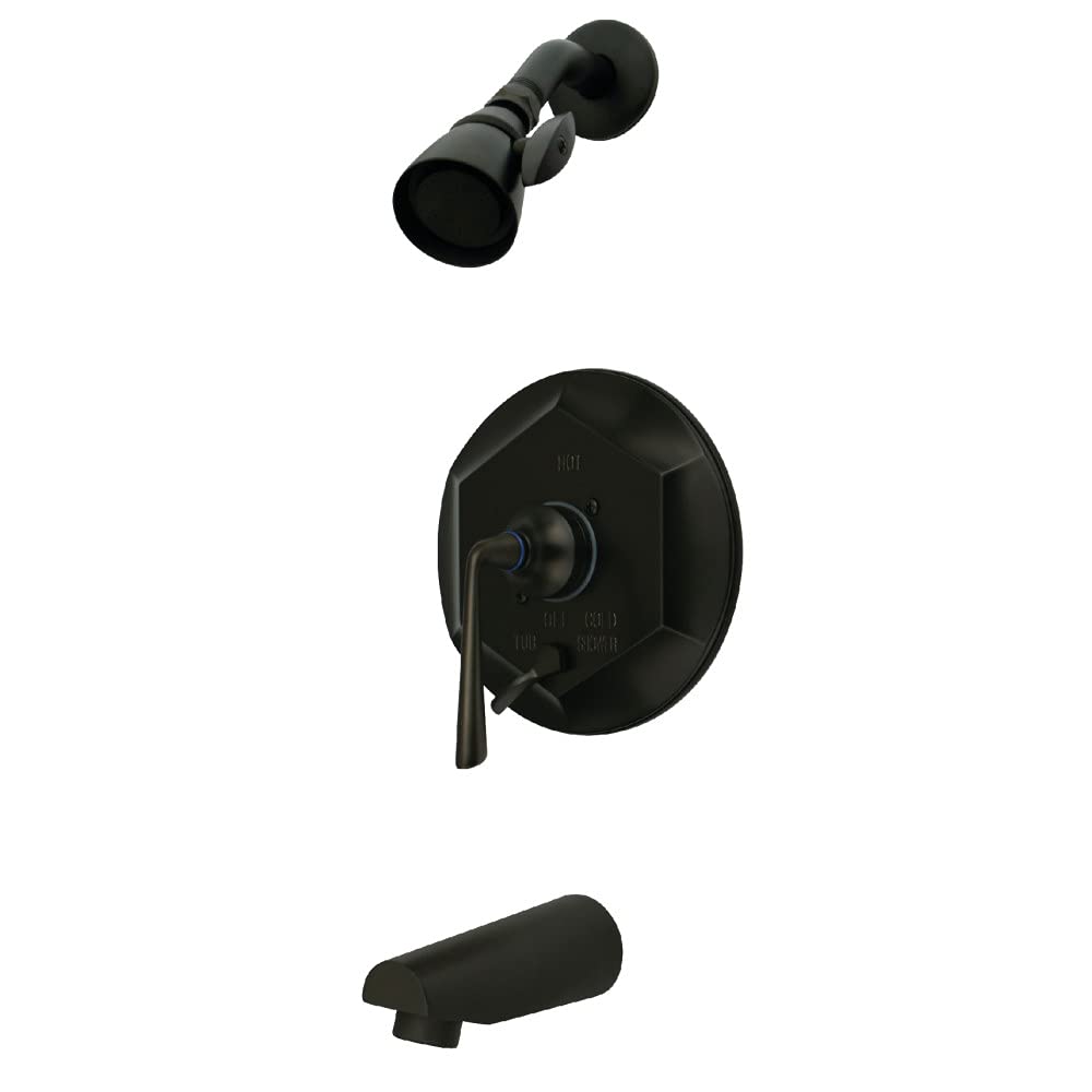 Kingston Brass KB46350ZL Oil Rubbed Bronze Metropolitan Tub and Shower Faucet with Diverter - Perfect for Bathroom Renovation and Modern Home Upgrade
