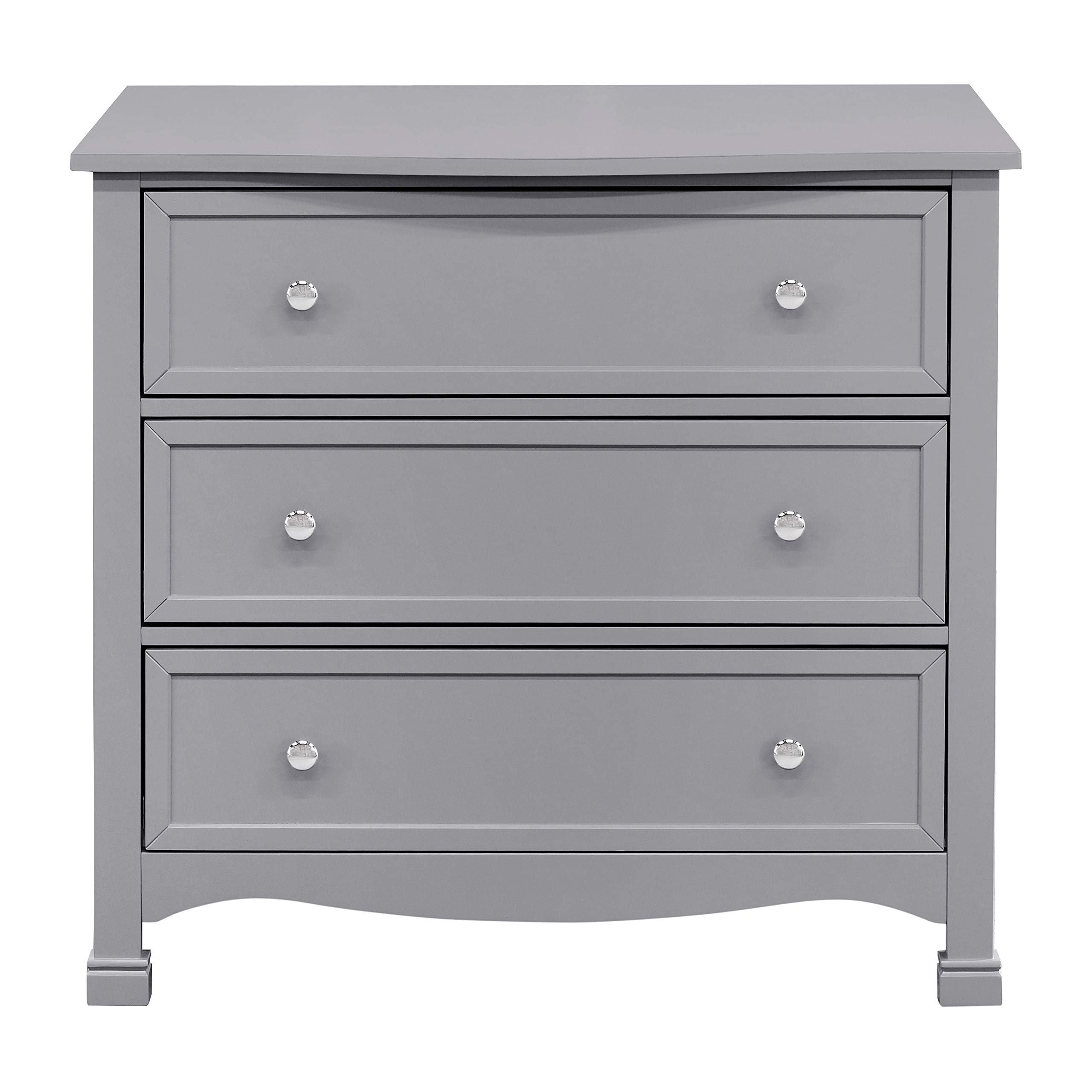 DaVinci Kalani 3-Drawer Grey Dresser for Nursery & Kids Room - Modern Baby Furniture with Ample Storage Space